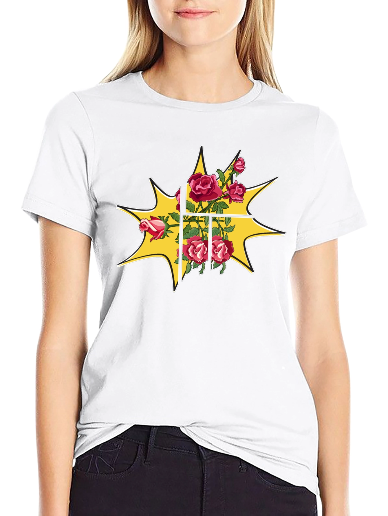 Floral Burst Graphic Tee - Trendy Menswear