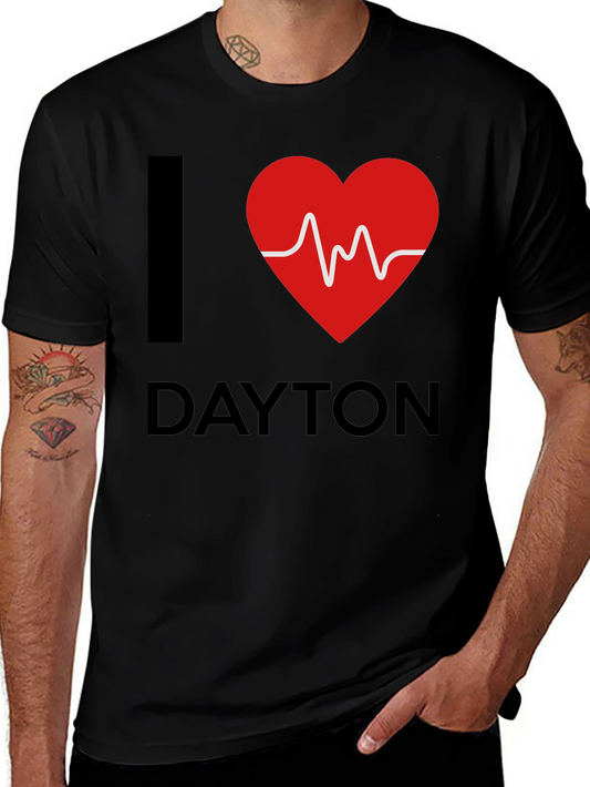 I Heart Dayton Graphic Tee - Soft Cotton Comfort