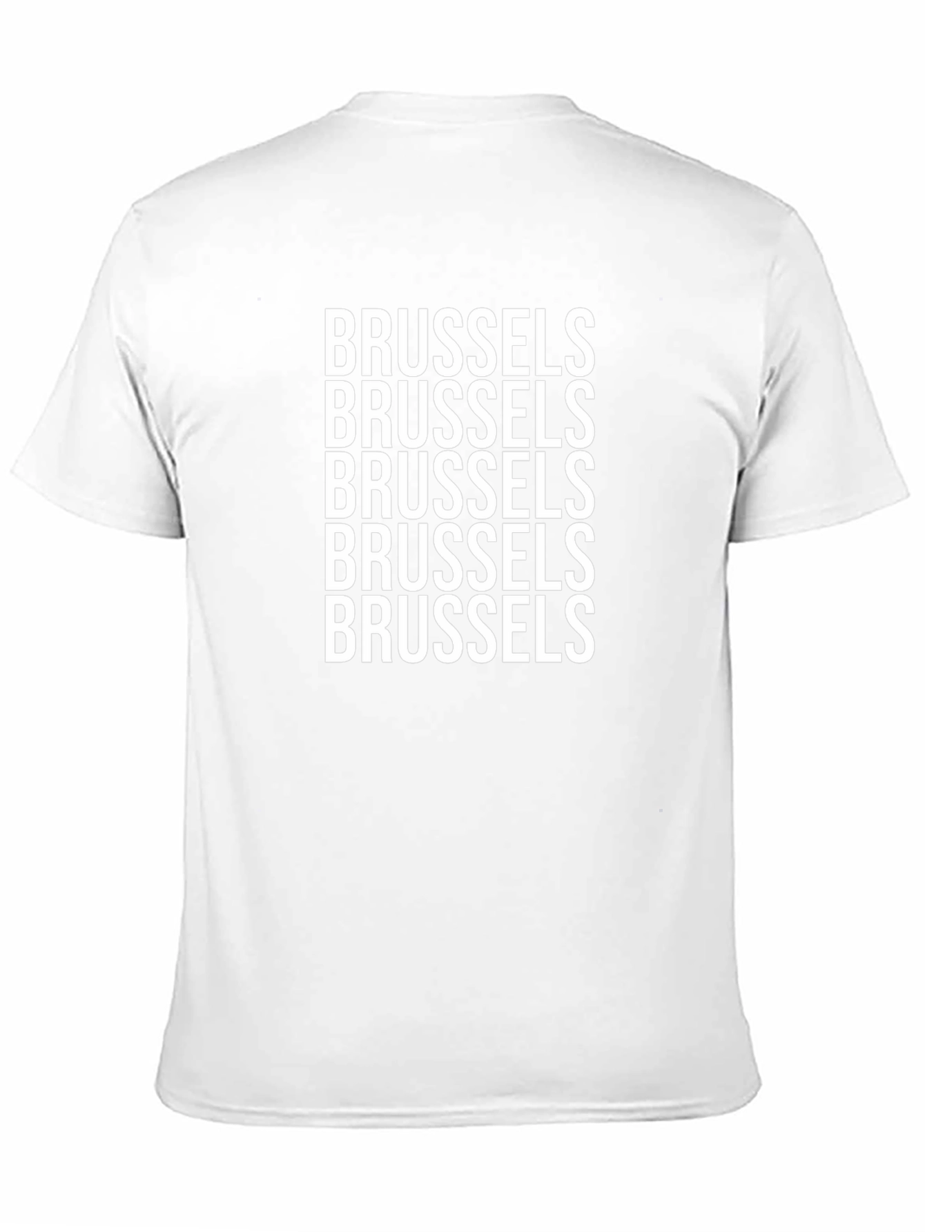 Brussels Text Graphic Black T-Shirt