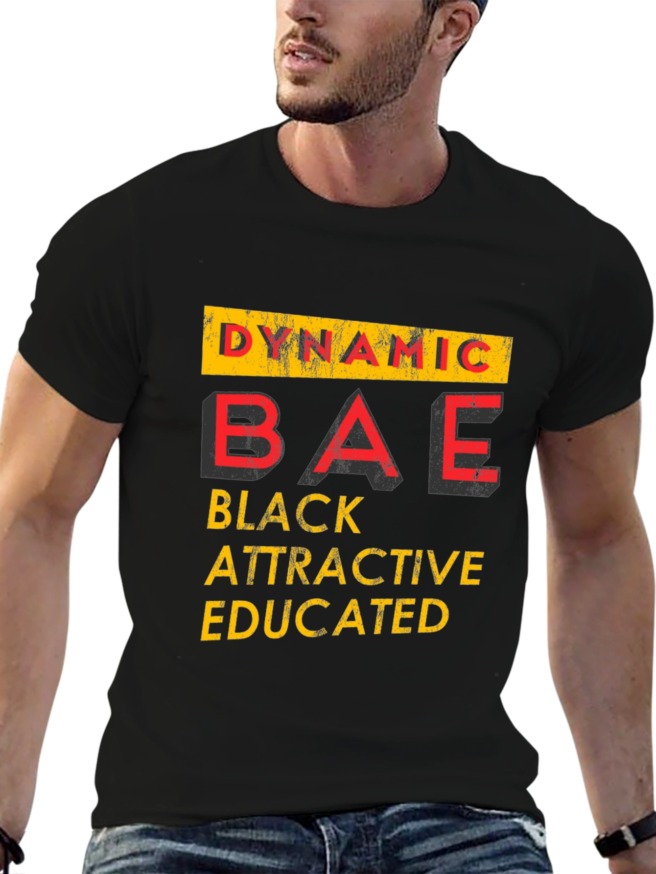 Dynamic BAE Graphic Tee - Black Attractive Educated