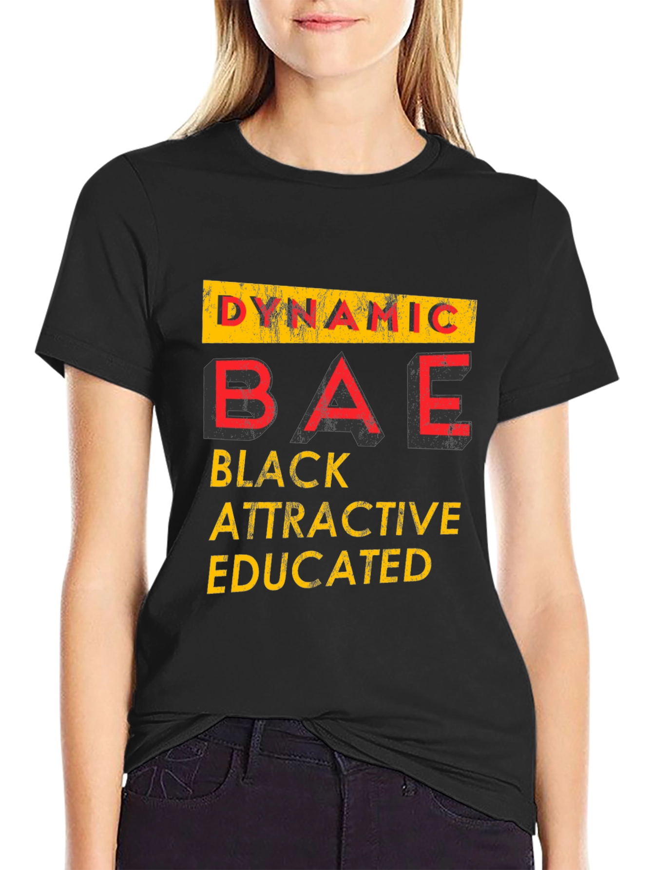 Dynamic BAE Graphic Tee - Black Attractive Educated
