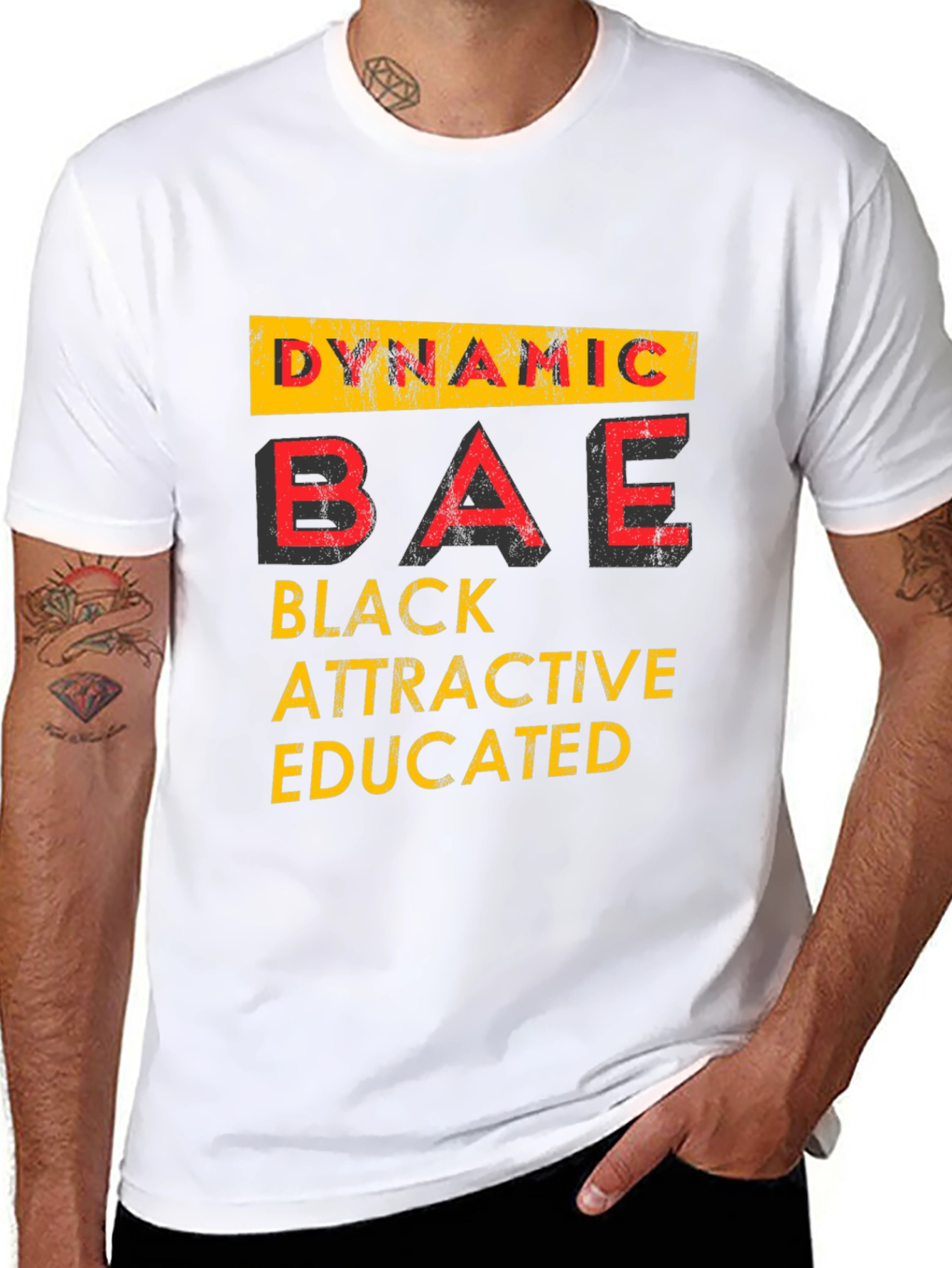 Dynamic BAE Graphic Tee - Black Attractive Educated
