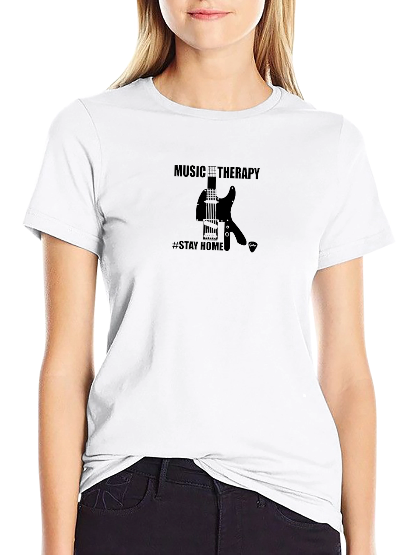 Music Therapy T-Shirt - Stay Home & Play!