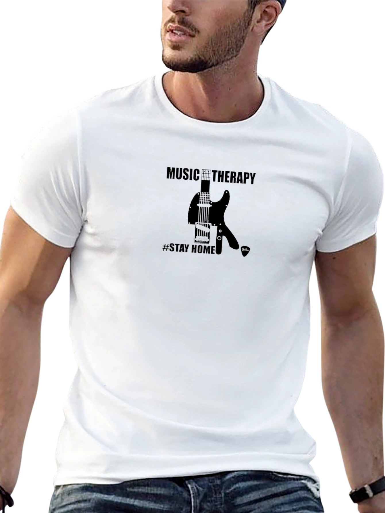 Music Therapy T-Shirt - Stay Home & Play!
