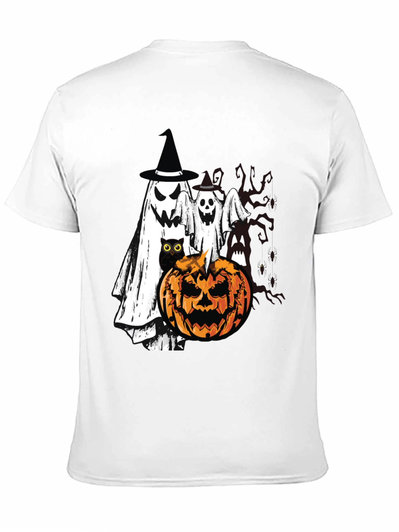 Halloween Ghost & Pumpkin T-Shirt