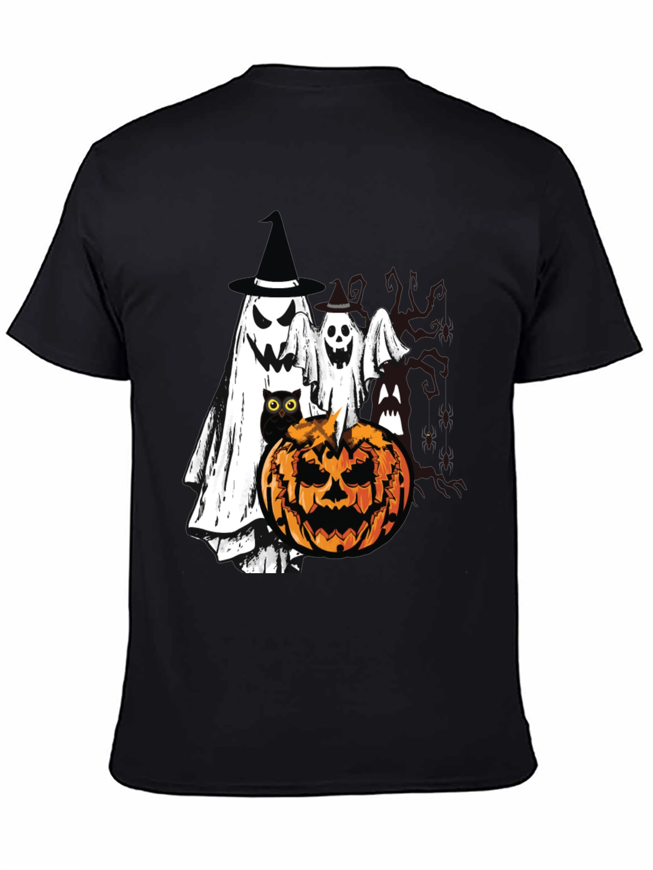 Halloween Ghost & Pumpkin T-Shirt