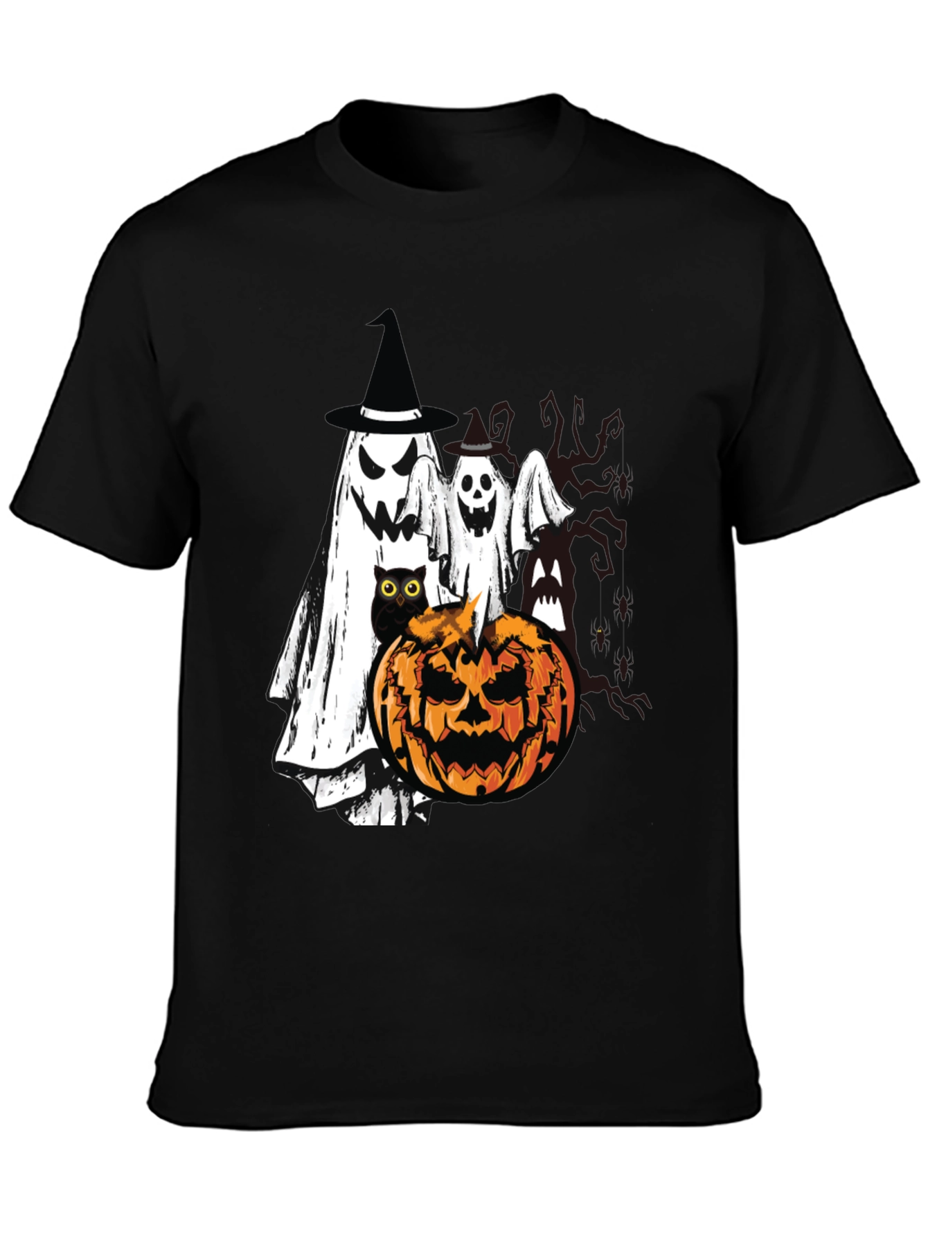 Halloween Ghost & Pumpkin T-Shirt
