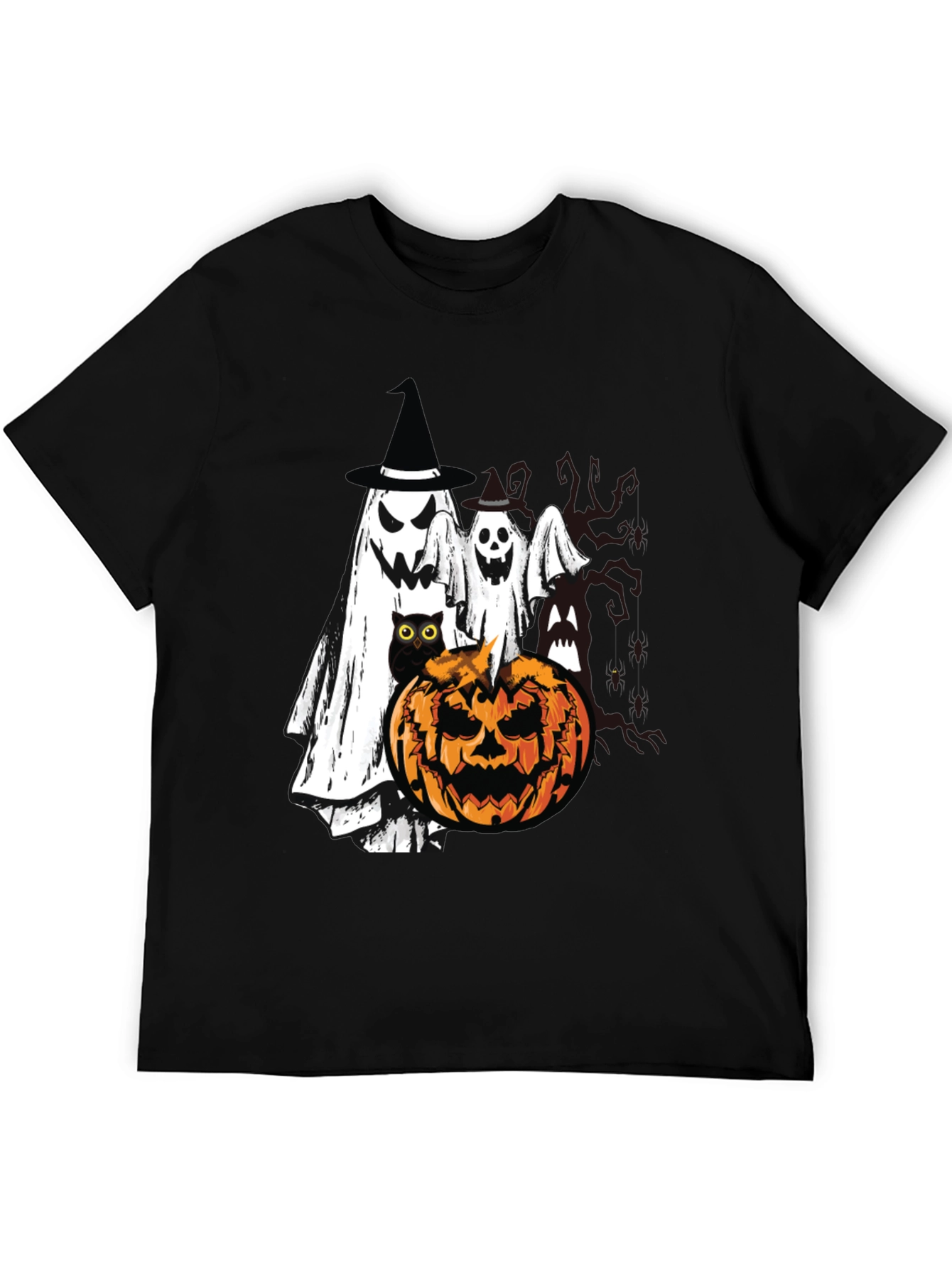 Halloween Ghost & Pumpkin T-Shirt