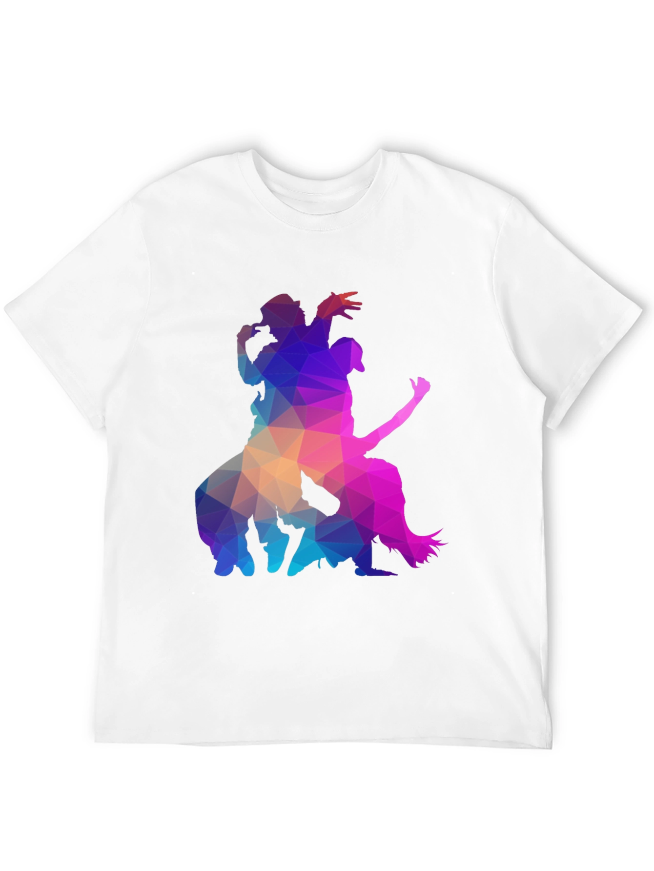 Geometric Silhouette Graphic Tee - Cool & Unique Design