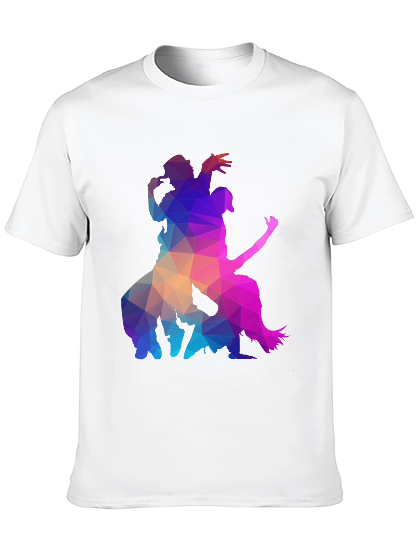 Geometric Silhouette Graphic Tee - Cool & Unique Design