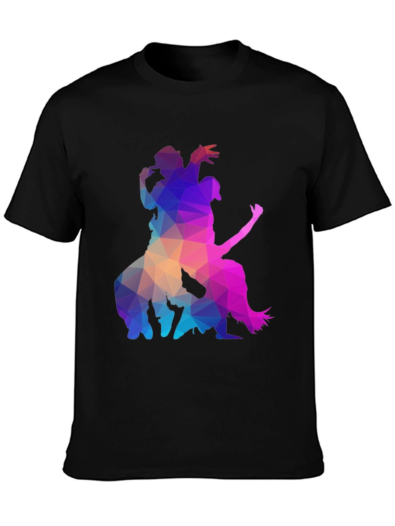 Geometric Silhouette Graphic Tee - Cool & Unique Design