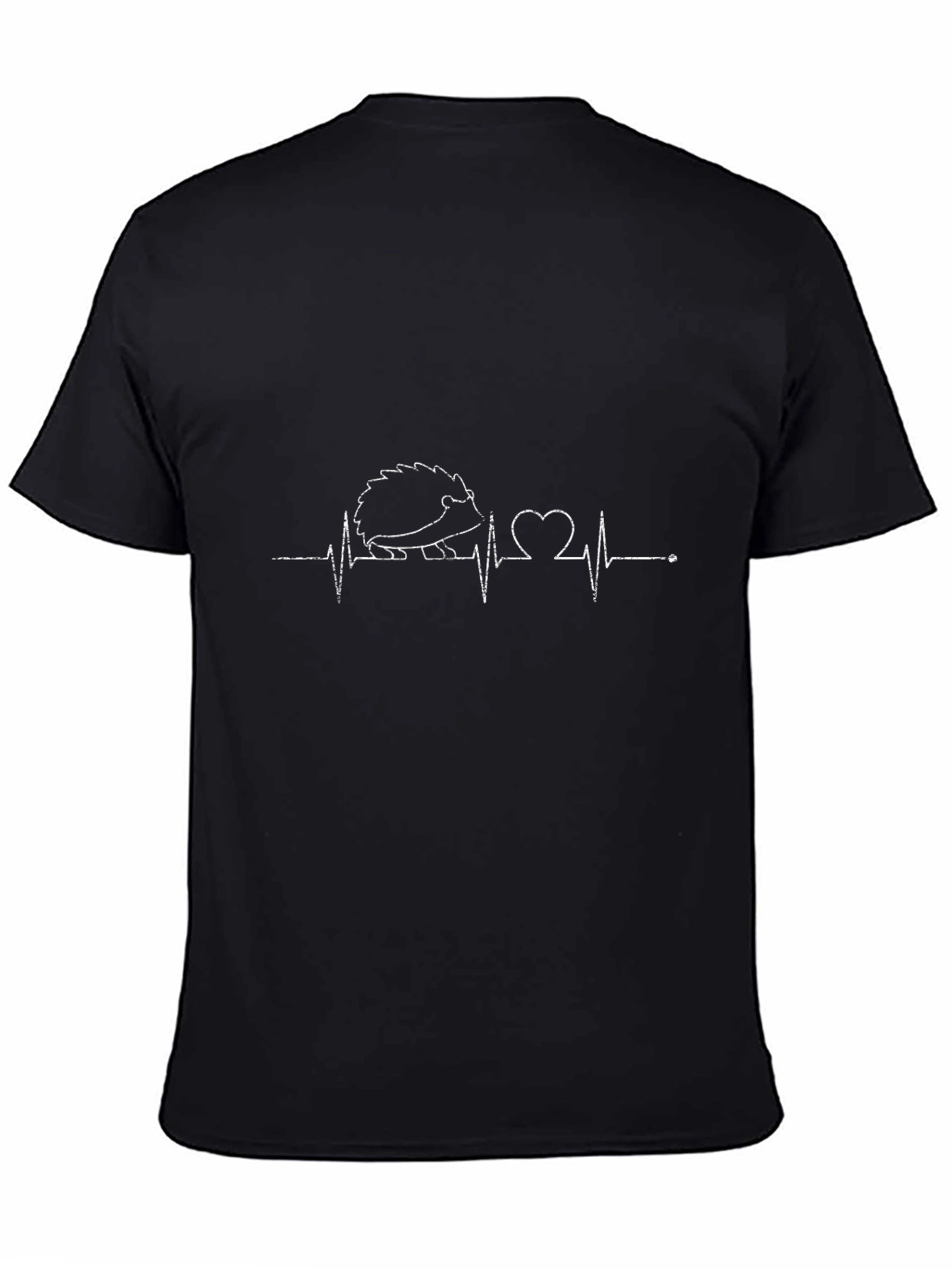Heartbeat Hedgehog Graphic Tee - Black