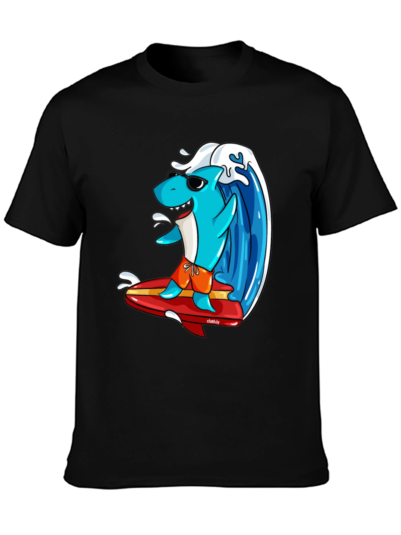 Surfing Shark Graphic Tee