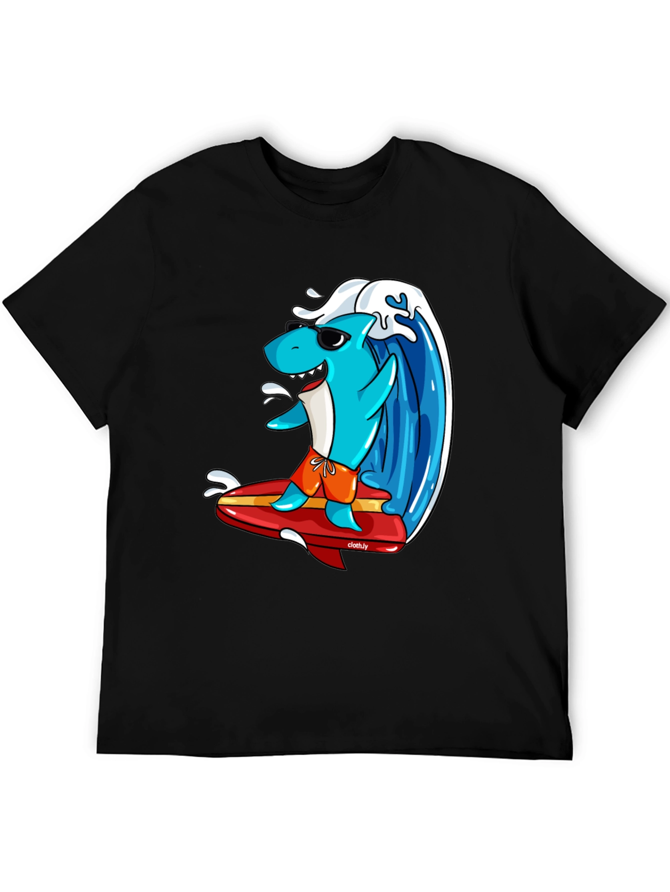 Surfing Shark Graphic Tee