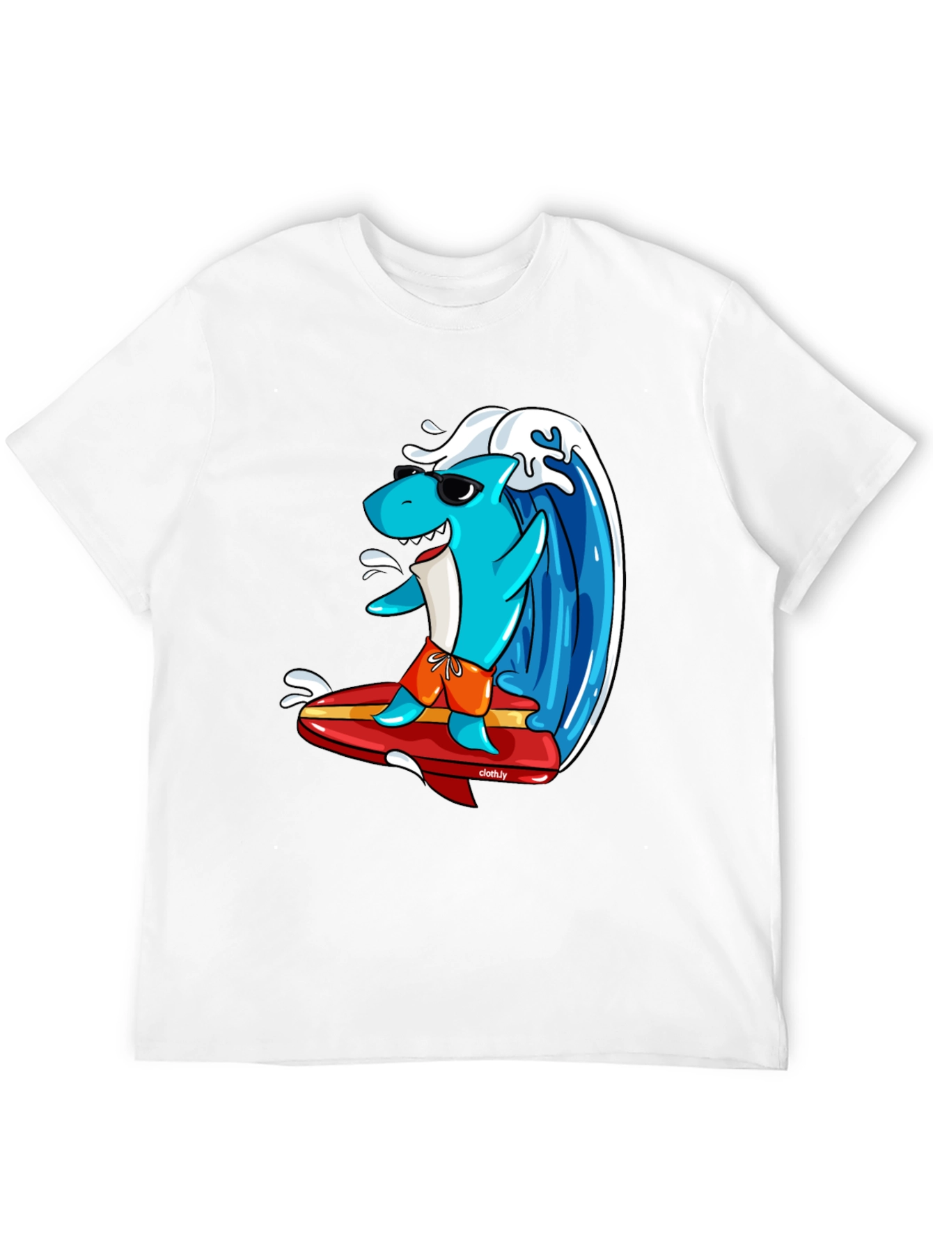 Surfing Shark Graphic Tee