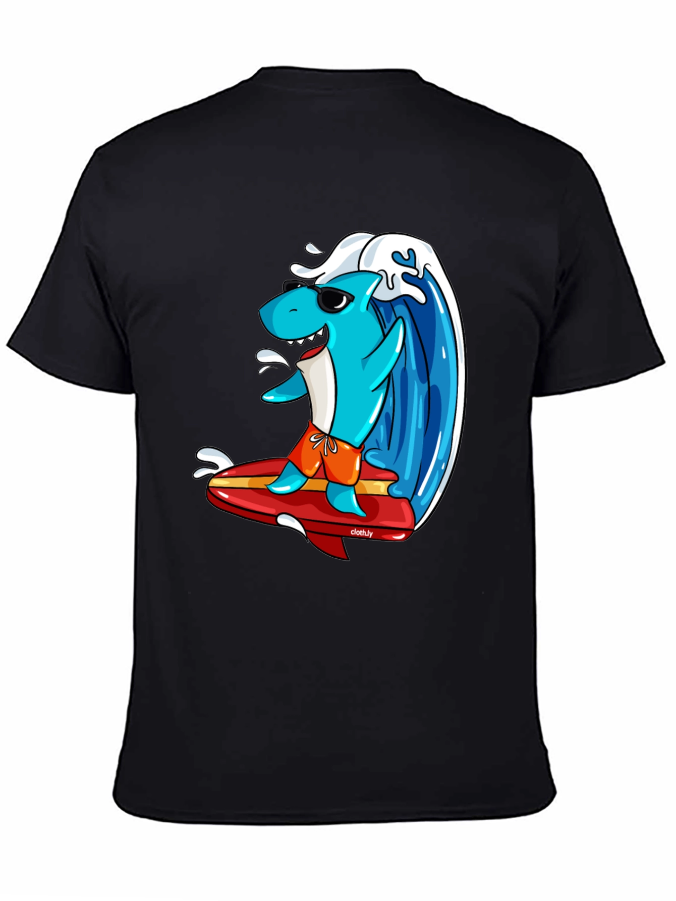 Surfing Shark Graphic Tee