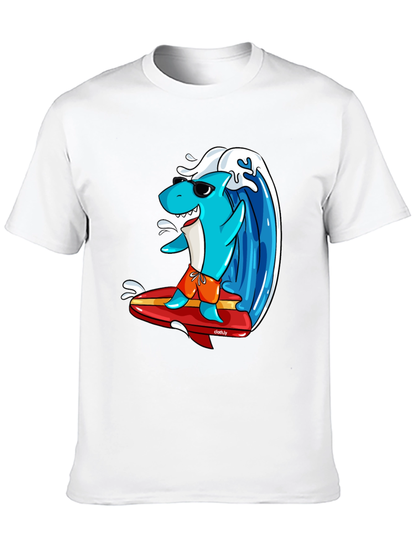 Surfing Shark Graphic Tee