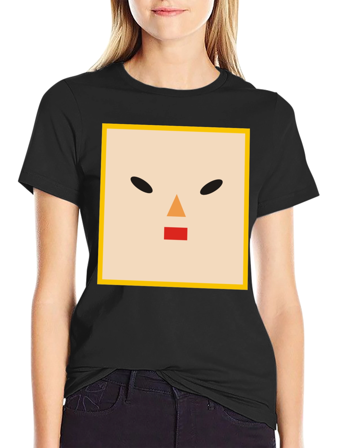 Minimalist Face Graphic Tee - Modern Streetwear