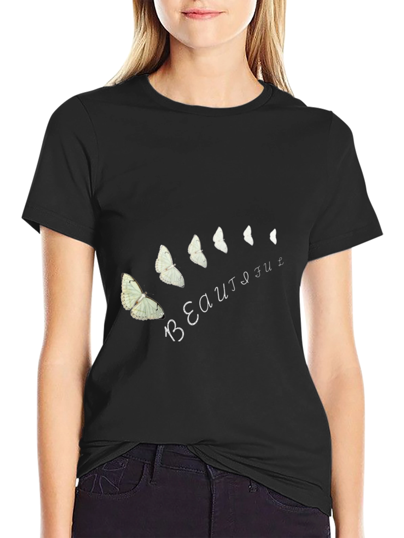 Butterfly Beautiful Graphic T-Shirt
