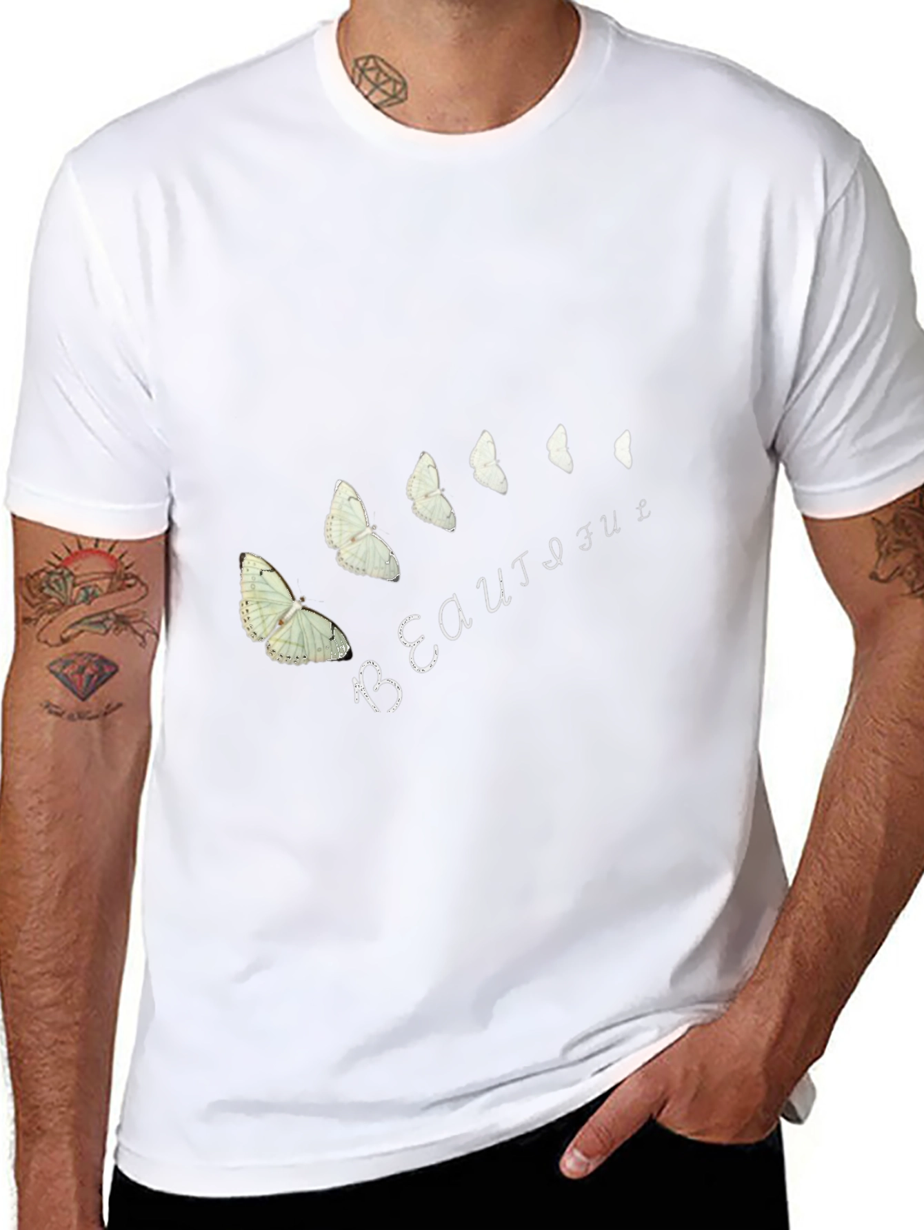 Butterfly Beautiful Graphic T-Shirt
