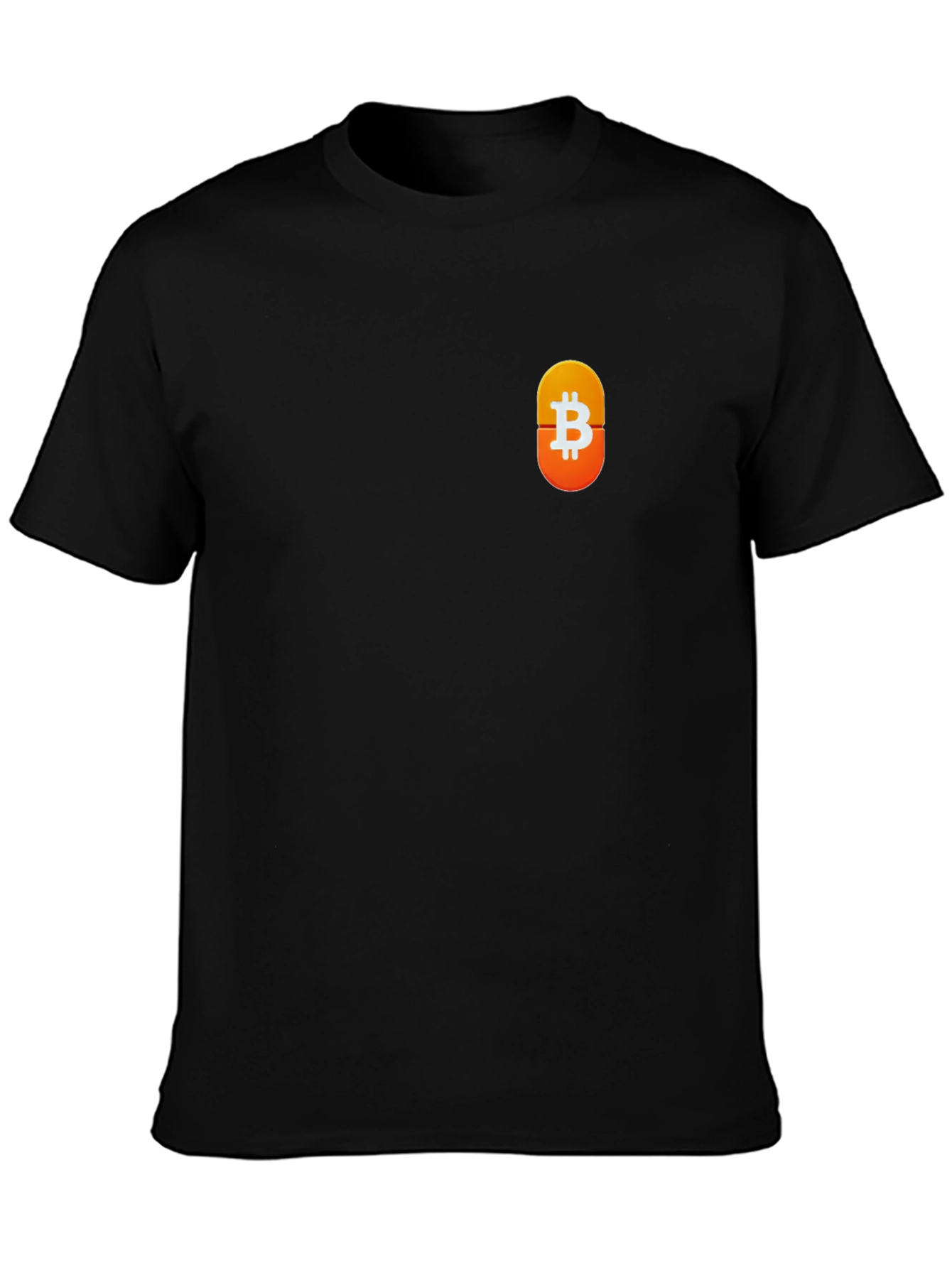 Bitcoin Symbol Black T-Shirt - Crypto Currency Tee