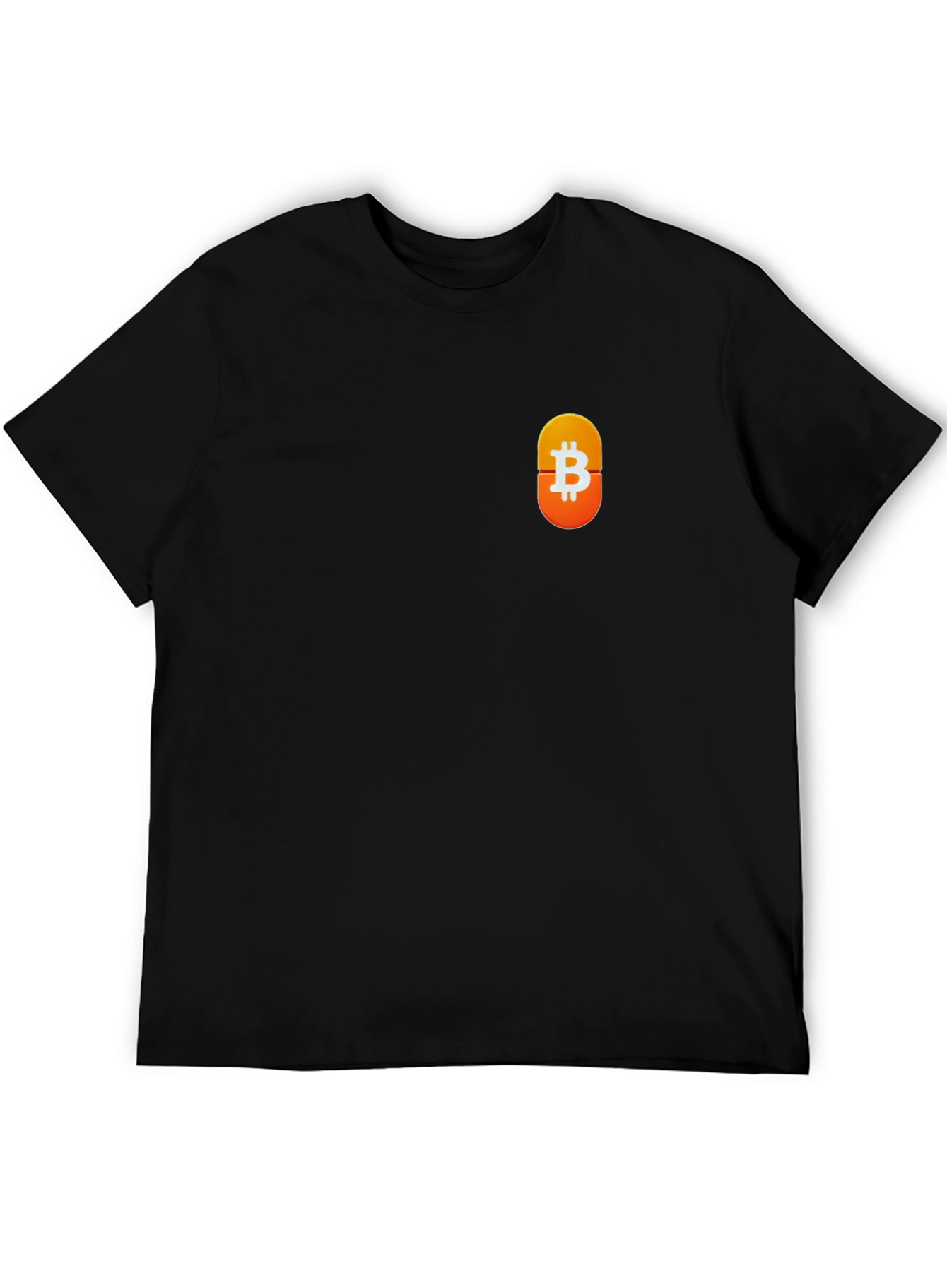 Bitcoin Symbol Black T-Shirt - Crypto Currency Tee