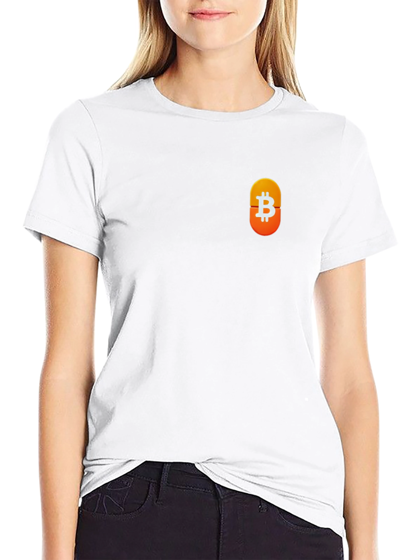 Bitcoin Symbol Black T-Shirt - Crypto Currency Tee