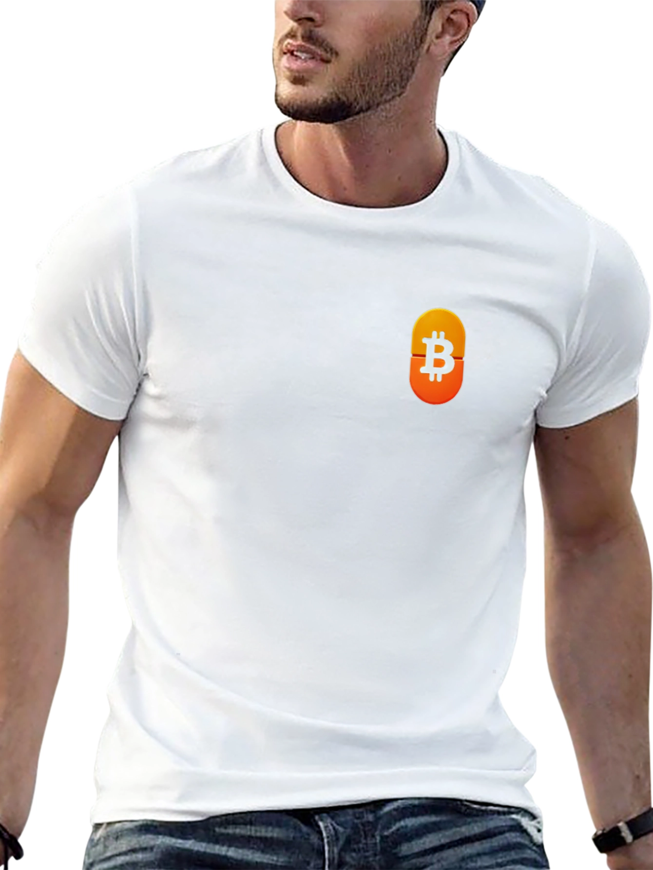 Bitcoin Symbol Black T-Shirt - Crypto Currency Tee