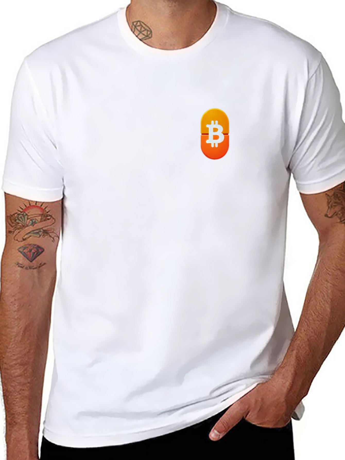 Bitcoin Symbol Black T-Shirt - Crypto Currency Tee