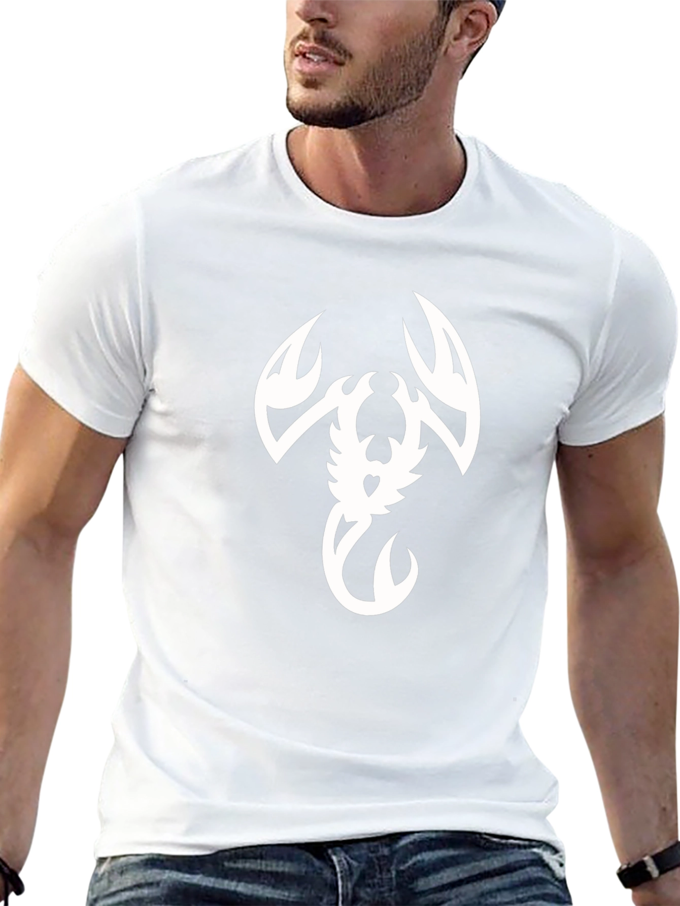 Tribal Scorpion Graphic Black T-Shirt