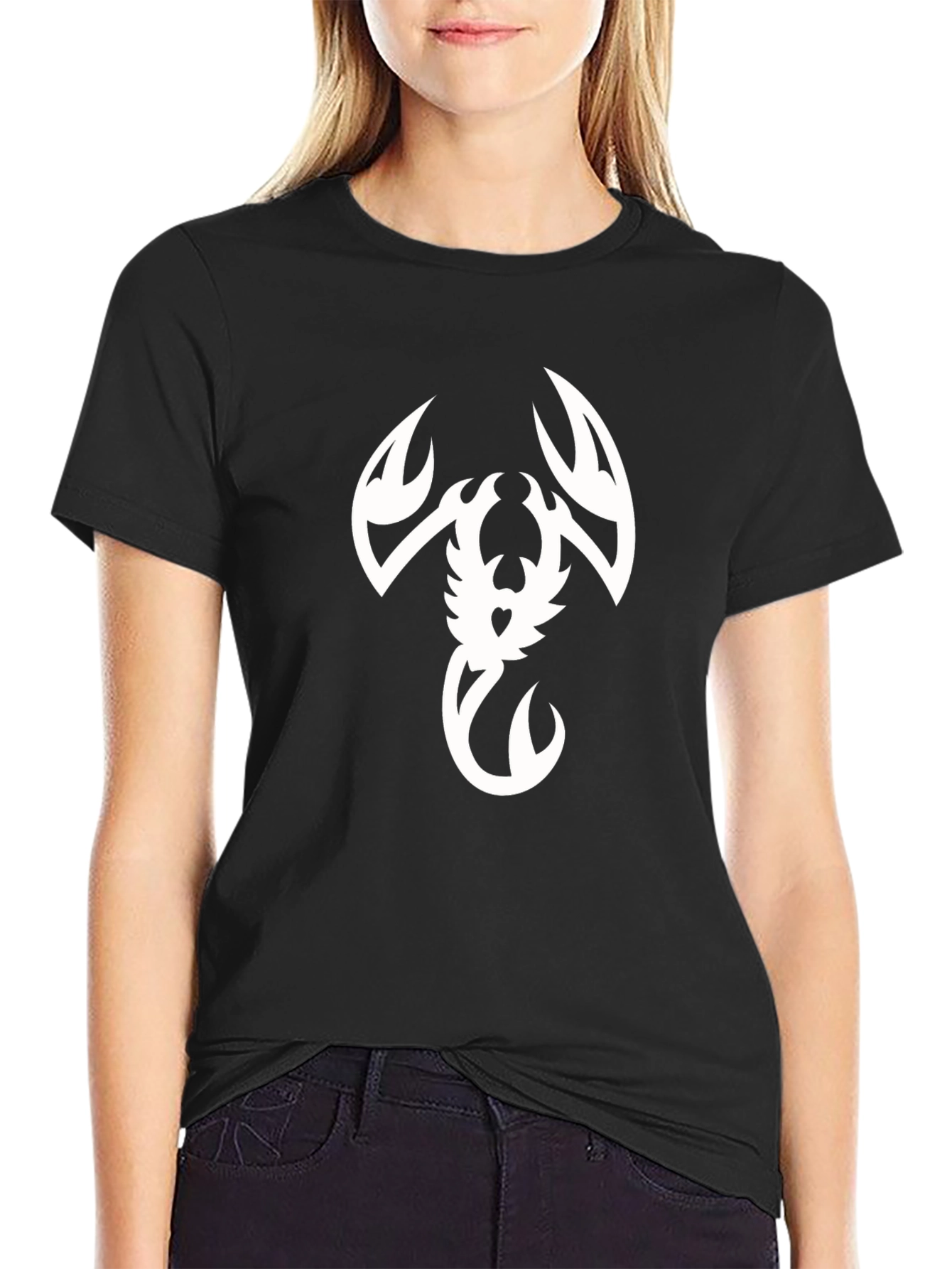 Tribal Scorpion Graphic Black T-Shirt