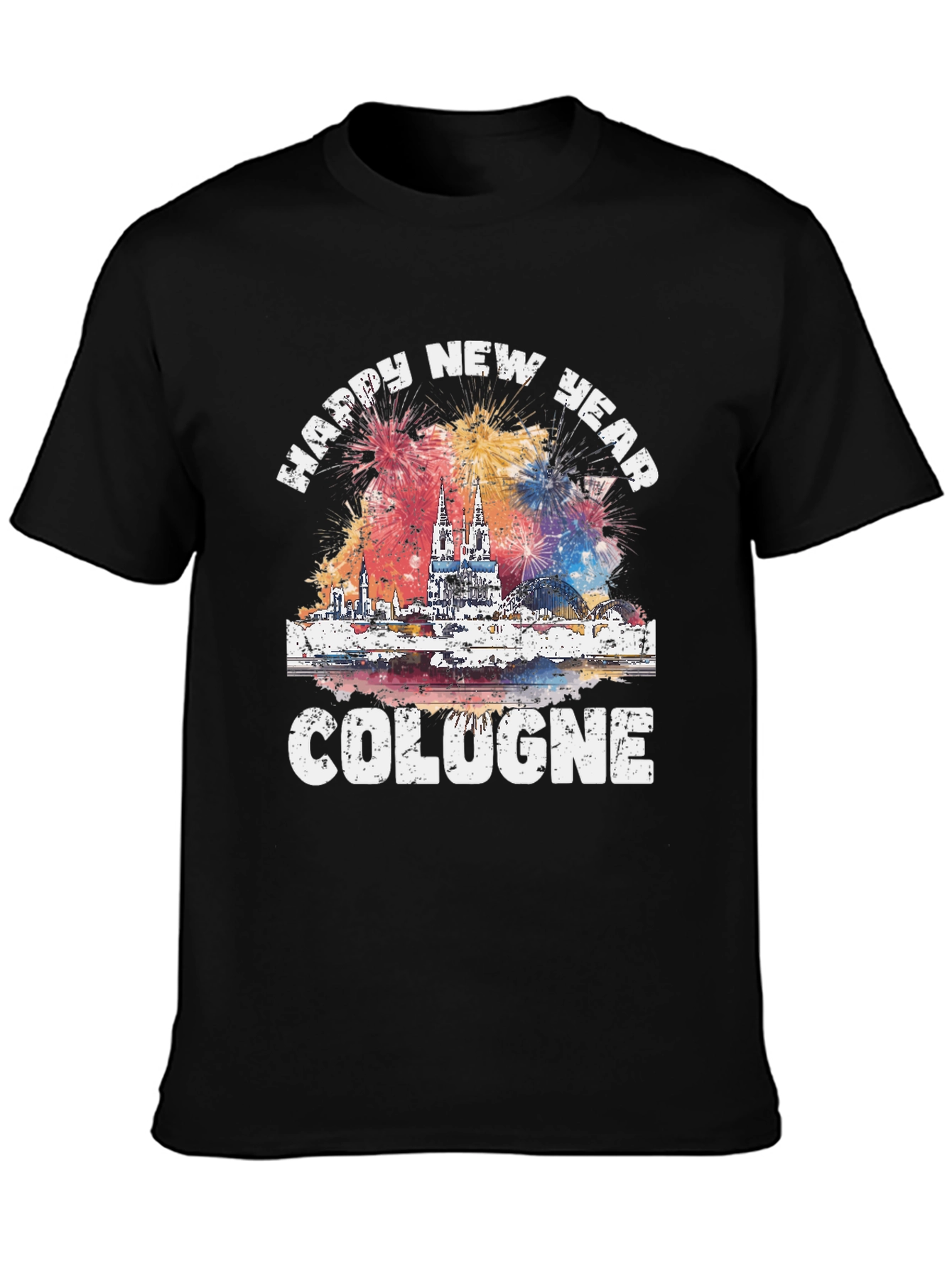 Happy New Year Cologne Graphic T-Shirt