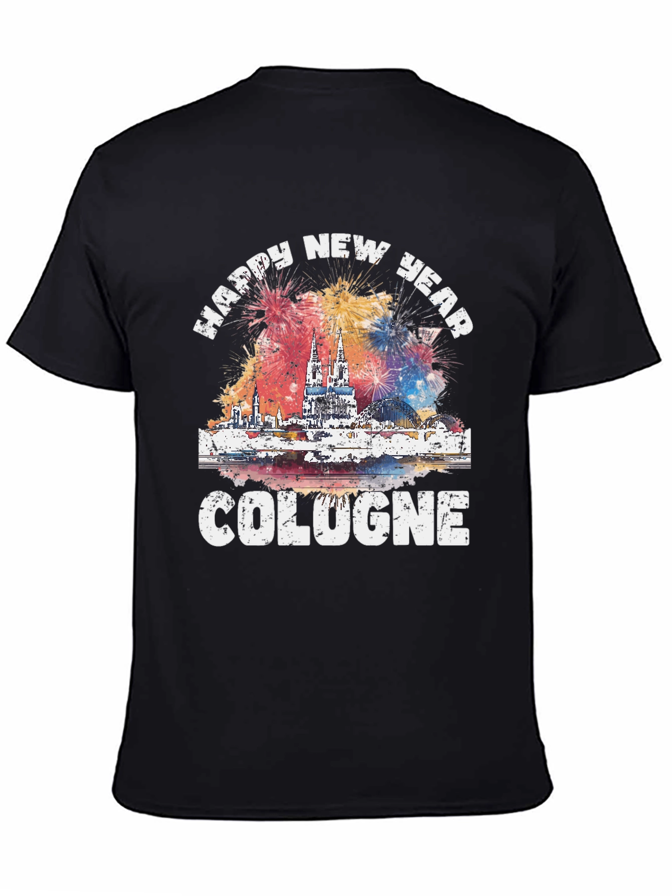 Happy New Year Cologne Graphic T-Shirt