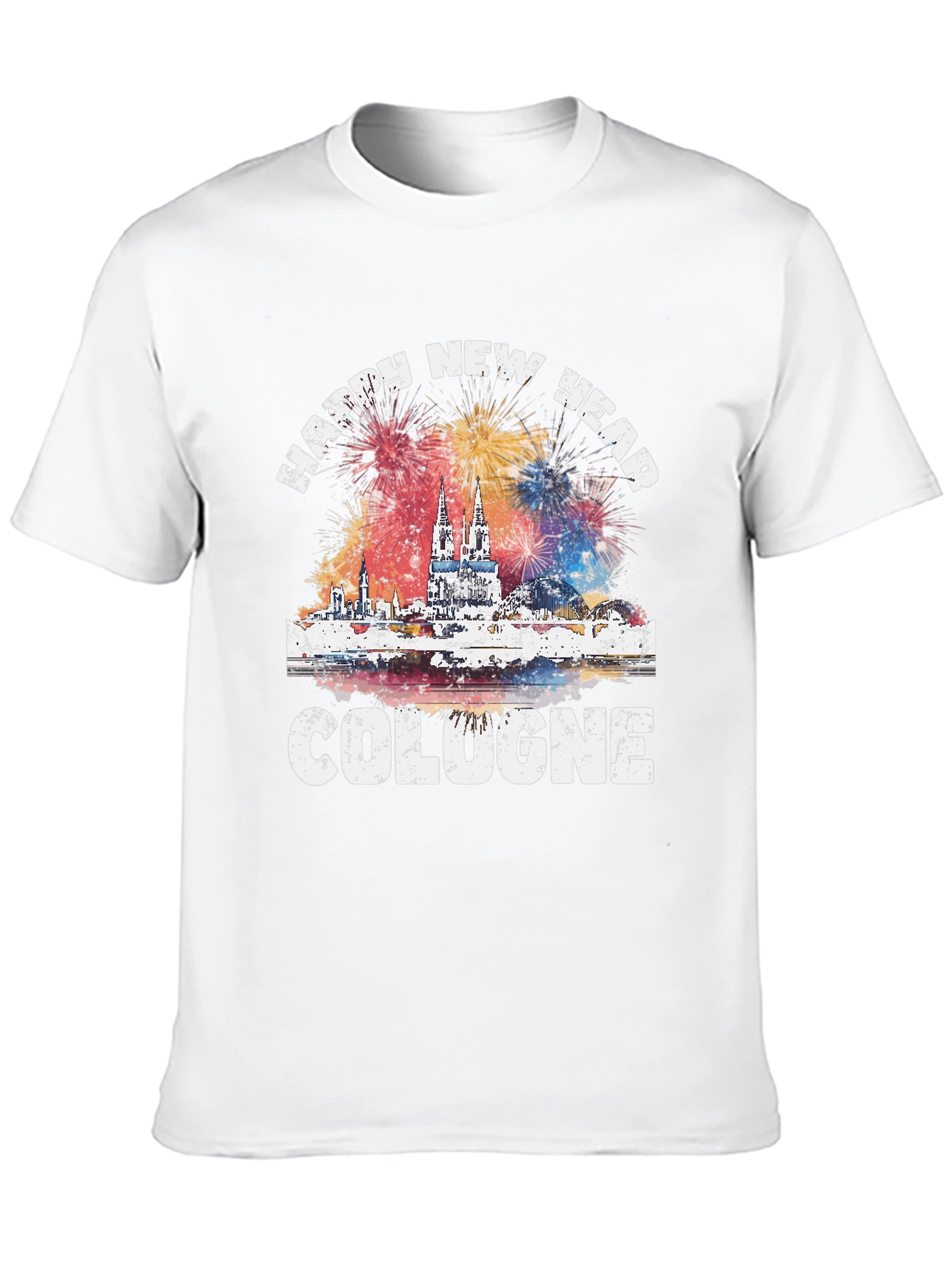 Happy New Year Cologne Graphic T-Shirt