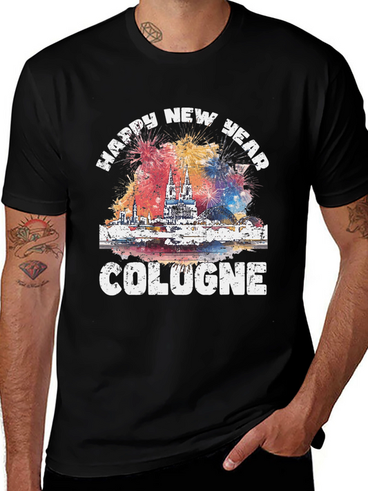 Happy New Year Cologne Graphic T-Shirt
