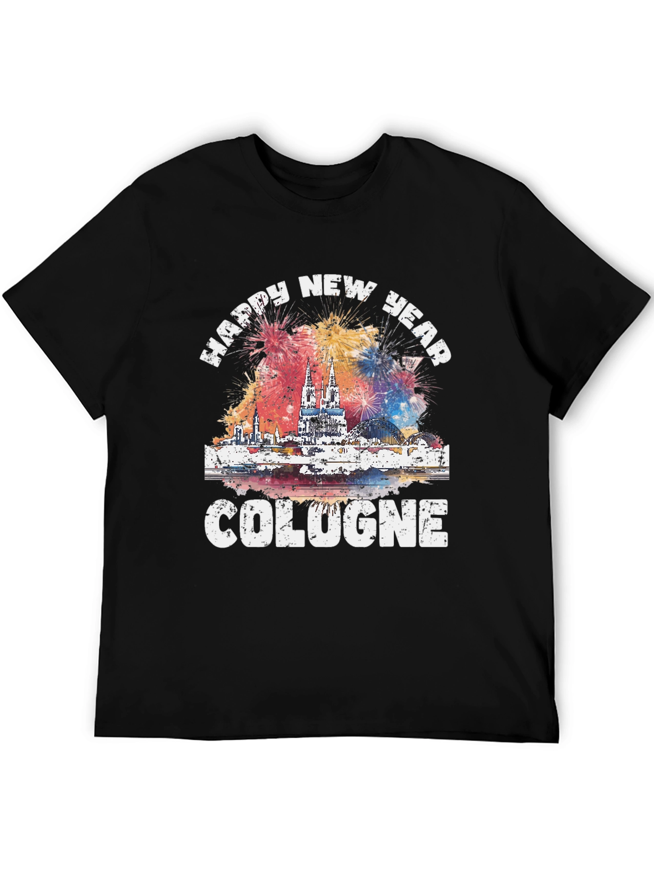 Happy New Year Cologne Graphic T-Shirt