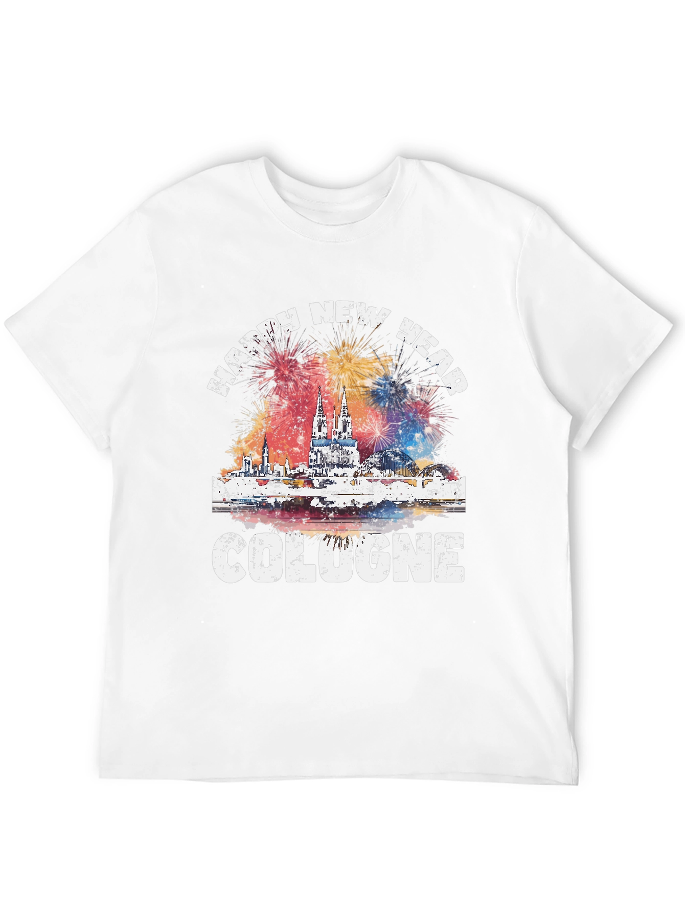 Happy New Year Cologne Graphic T-Shirt