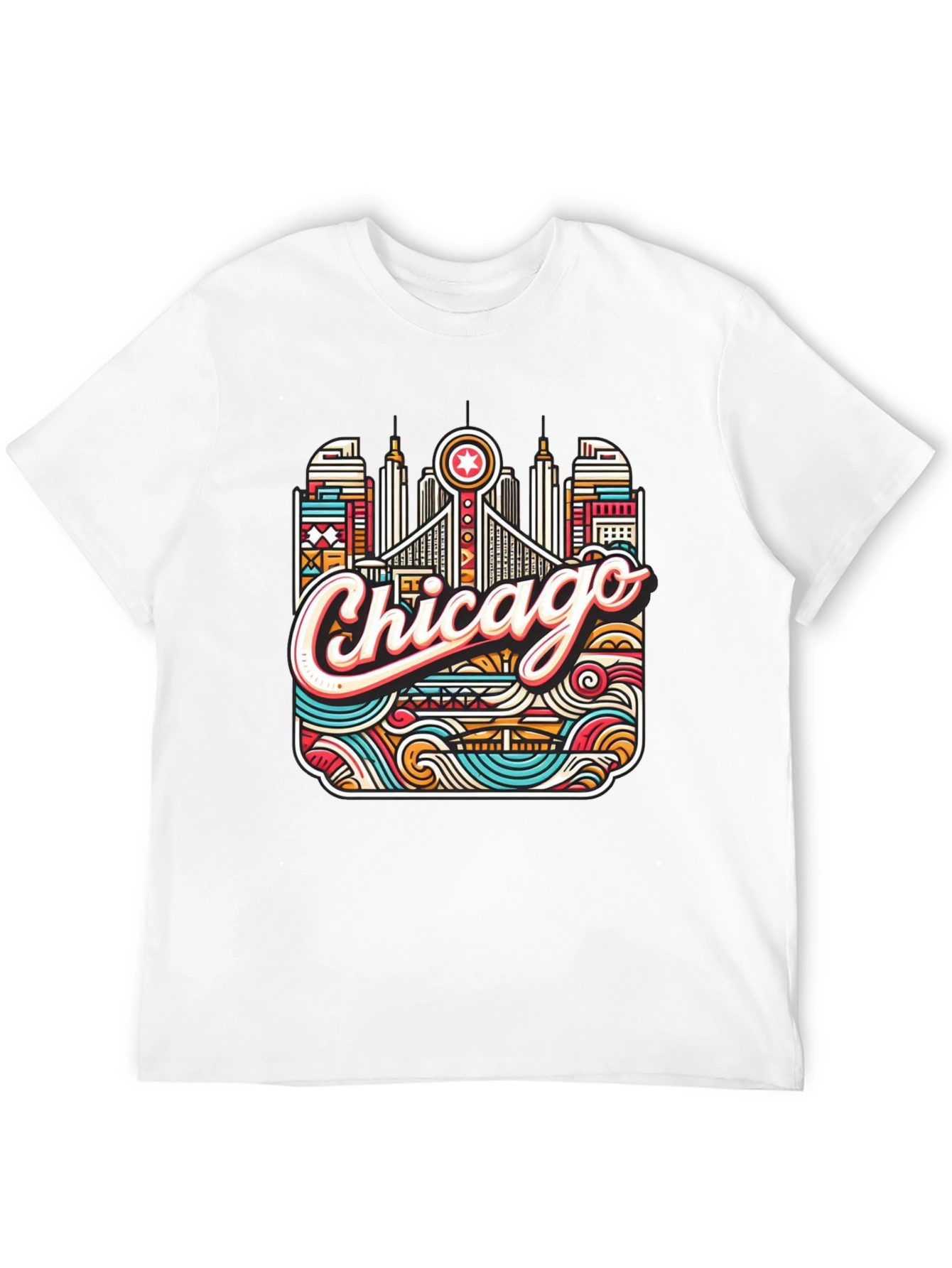 Chicago Graphic Tee - Mens Black T-Shirt
