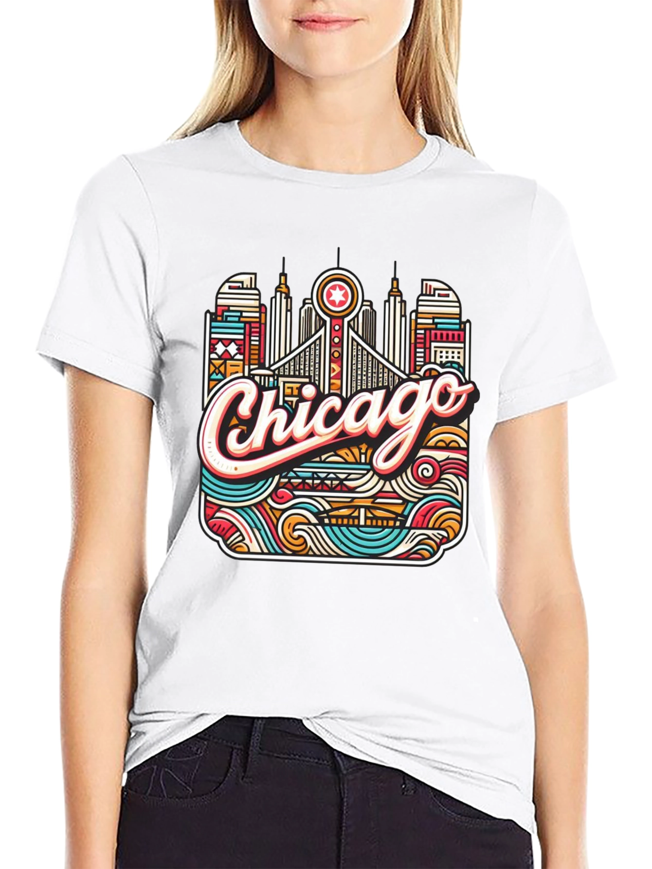 Chicago Graphic Tee - Mens Black T-Shirt