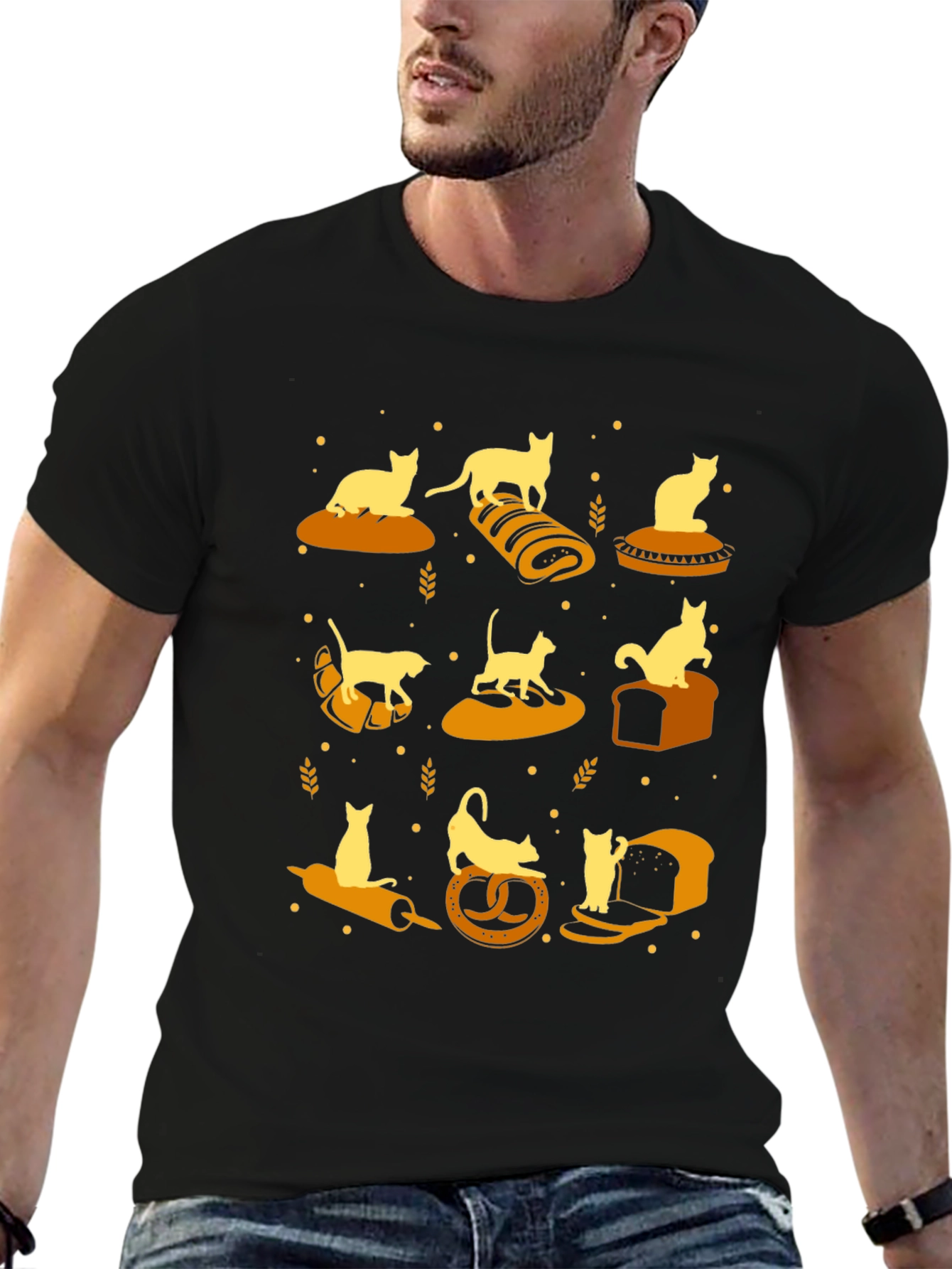 Cats on Bread T-Shirt - Novelty Graphic Tee