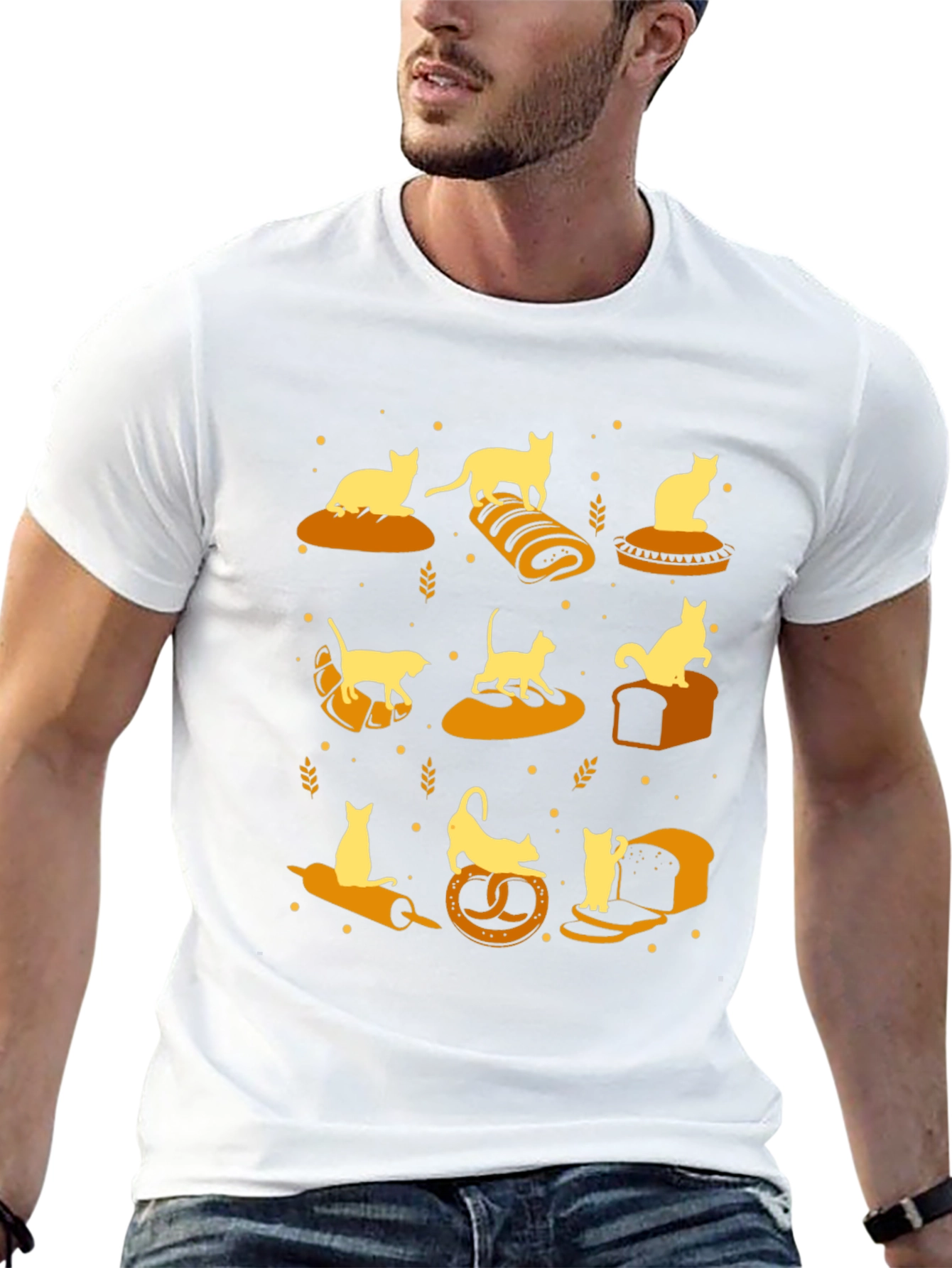 Cats on Bread T-Shirt - Novelty Graphic Tee