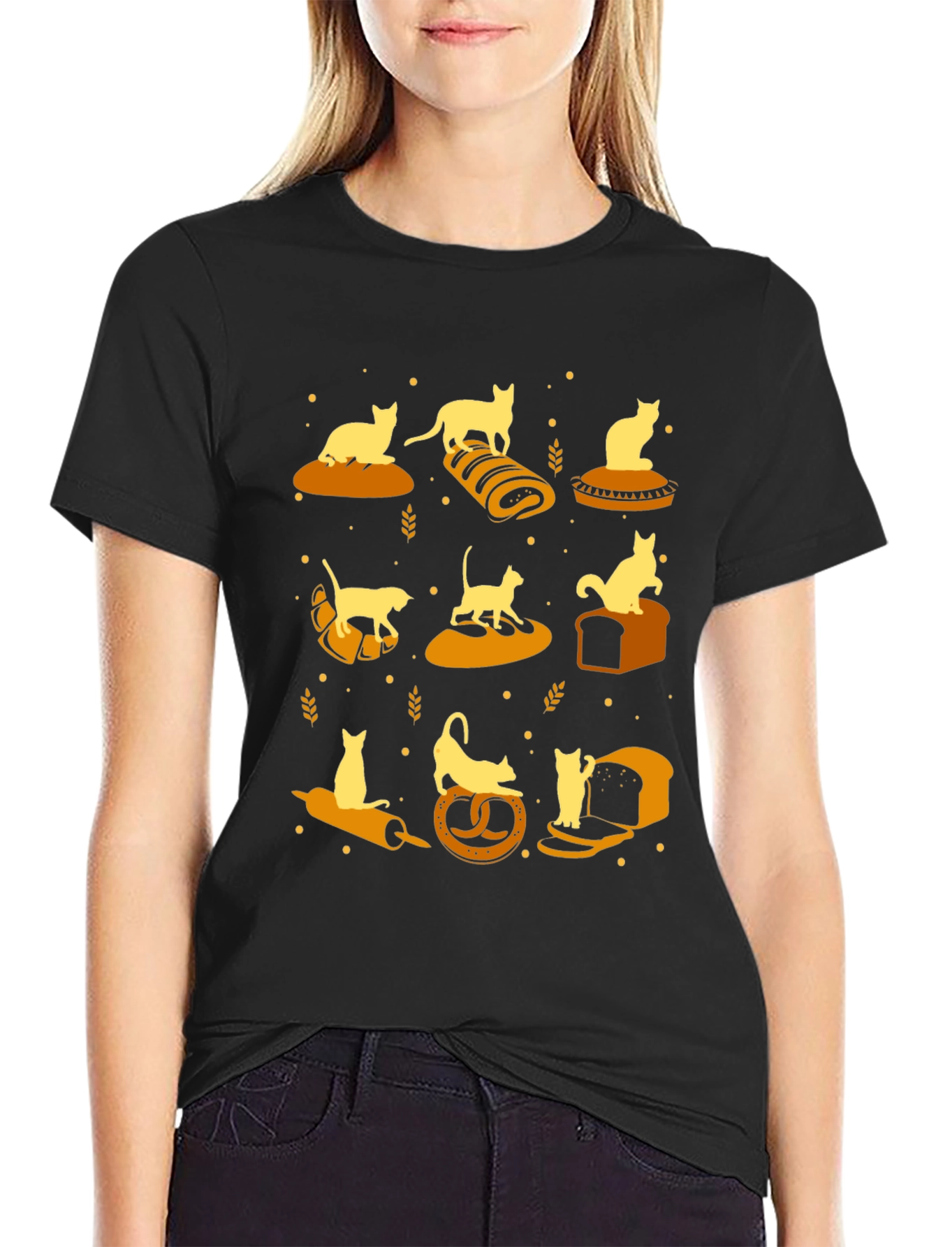 Cats on Bread T-Shirt - Novelty Graphic Tee