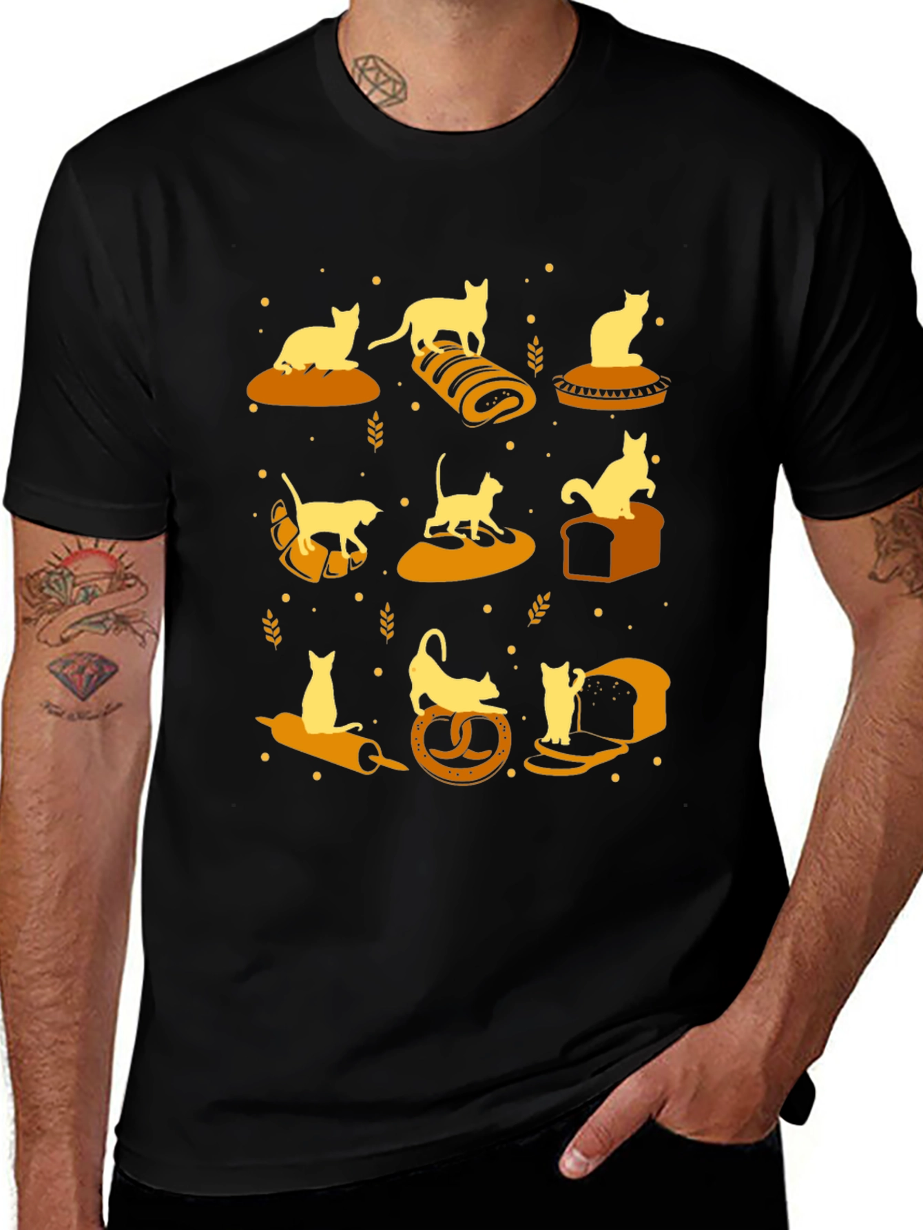 Cats on Bread T-Shirt - Novelty Graphic Tee