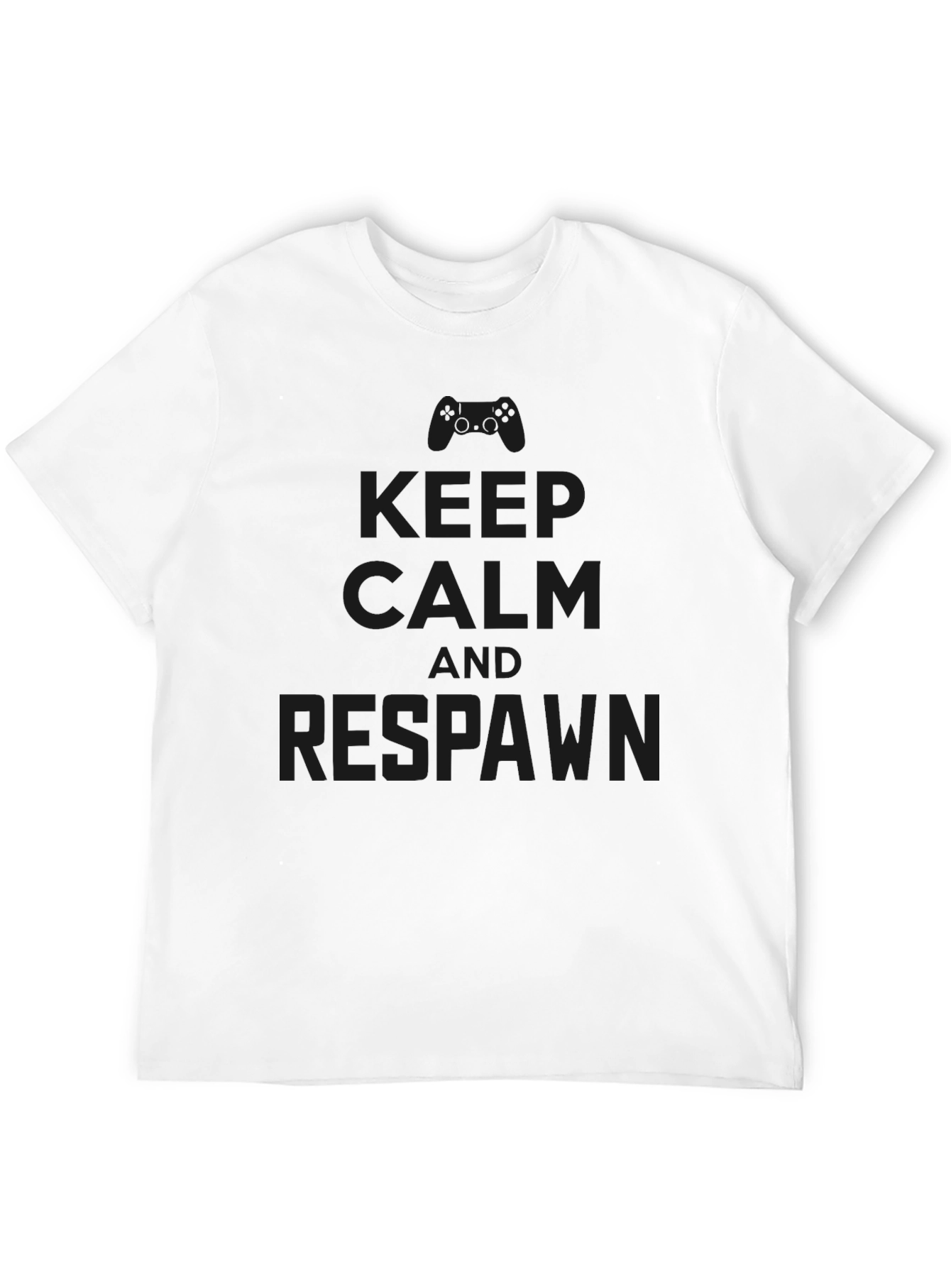 Keep Calm and Respawn - Black Gaming T-Shirt