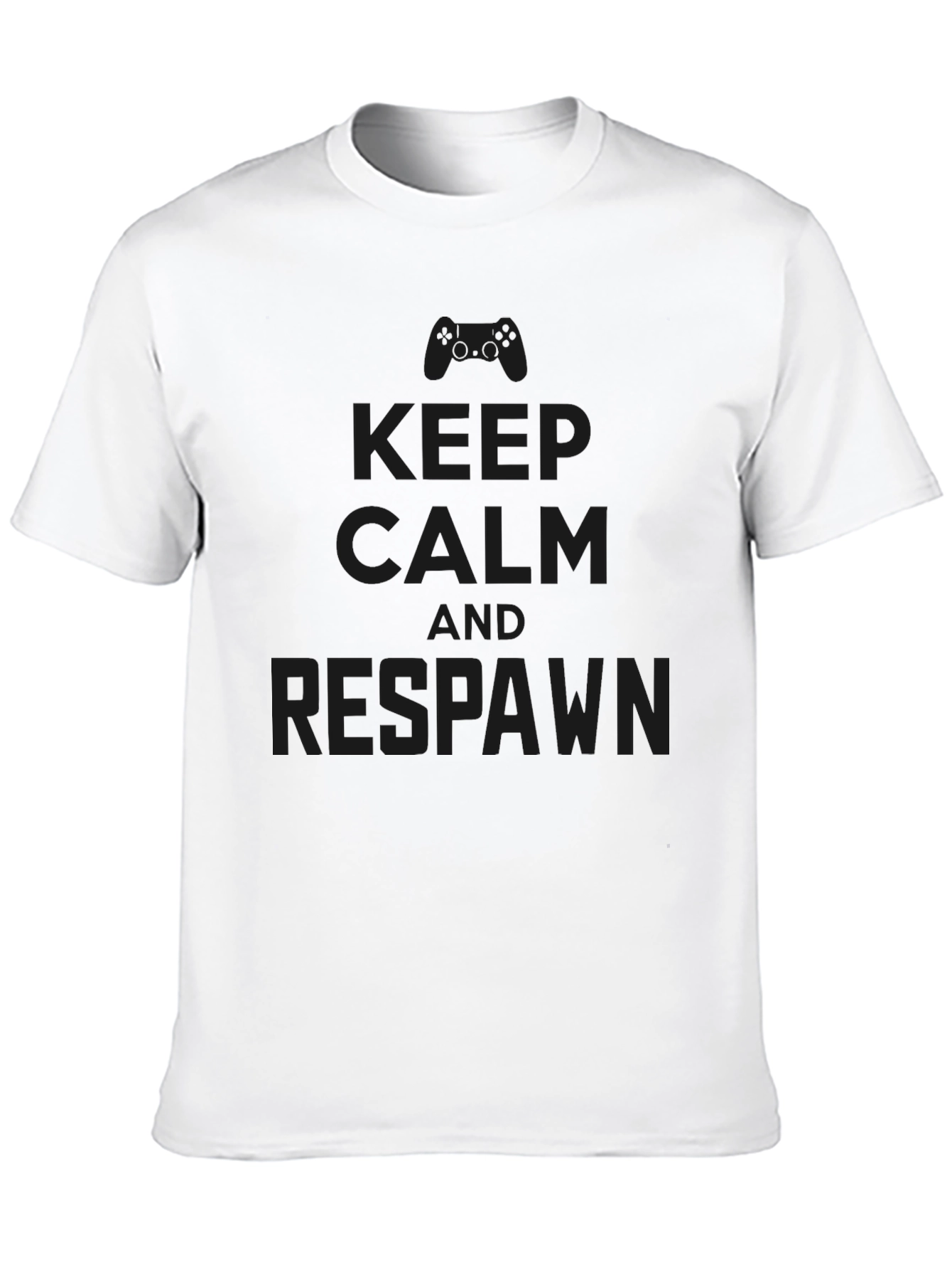 Keep Calm and Respawn - Black Gaming T-Shirt