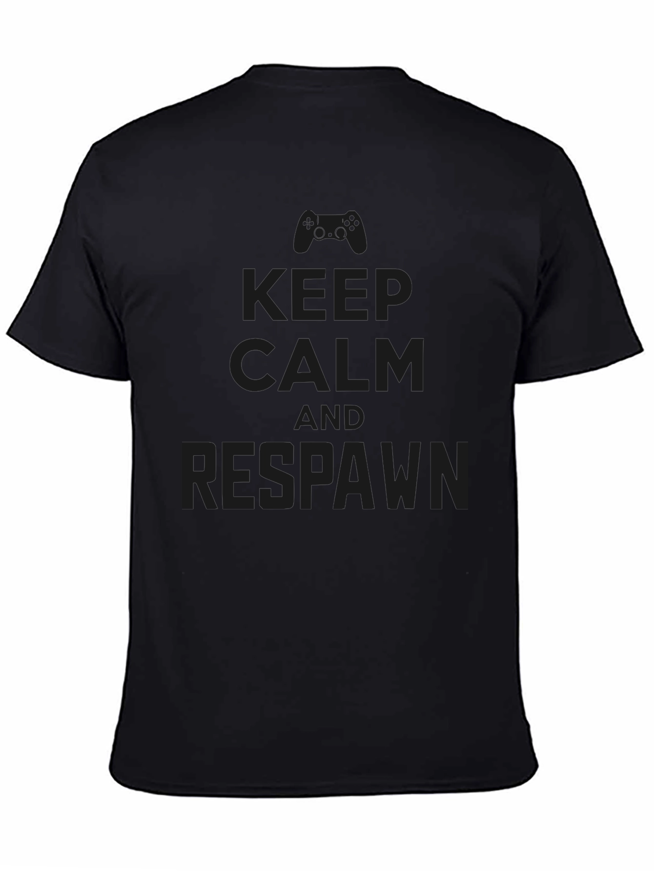 Keep Calm and Respawn - Black Gaming T-Shirt