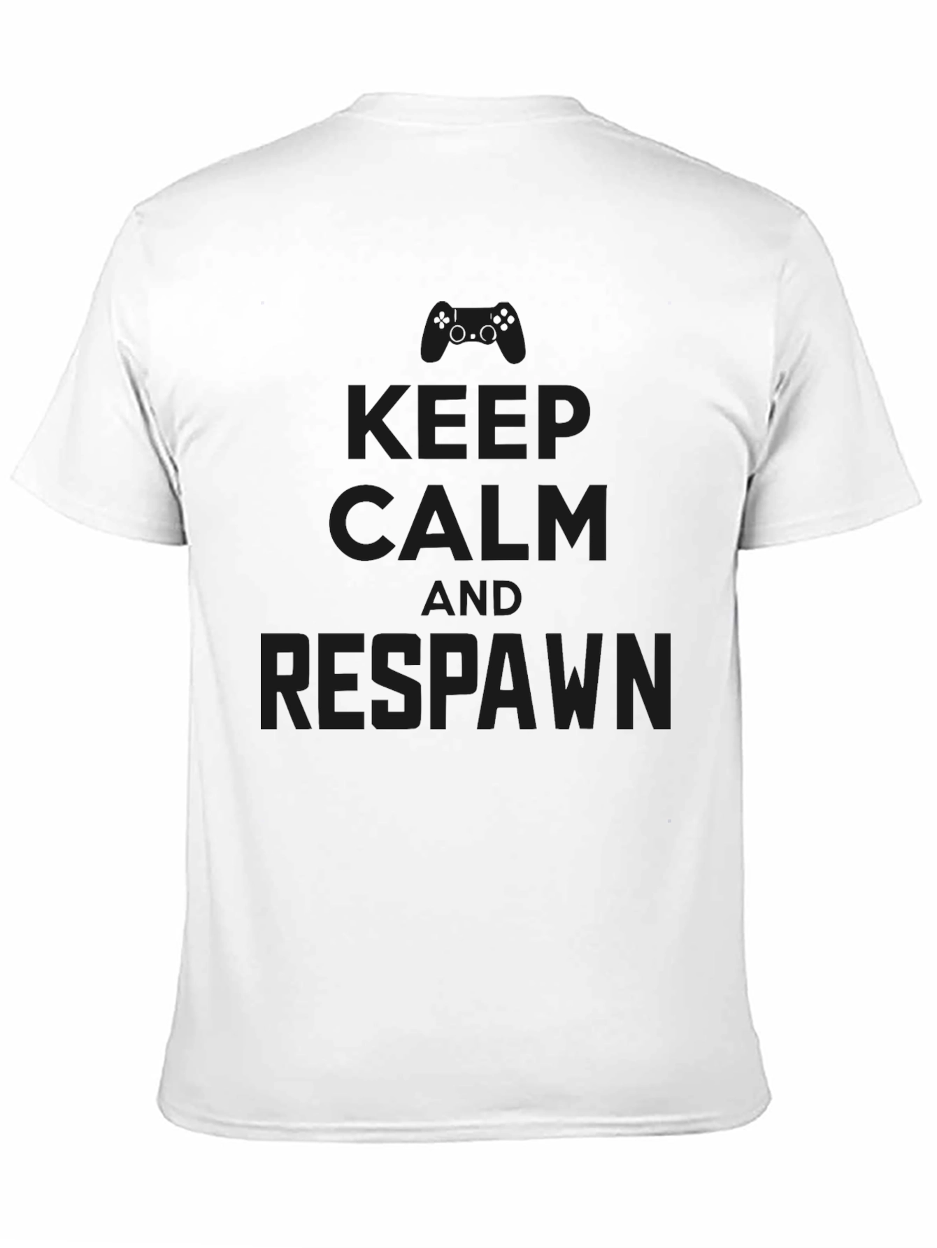 Keep Calm and Respawn - Black Gaming T-Shirt
