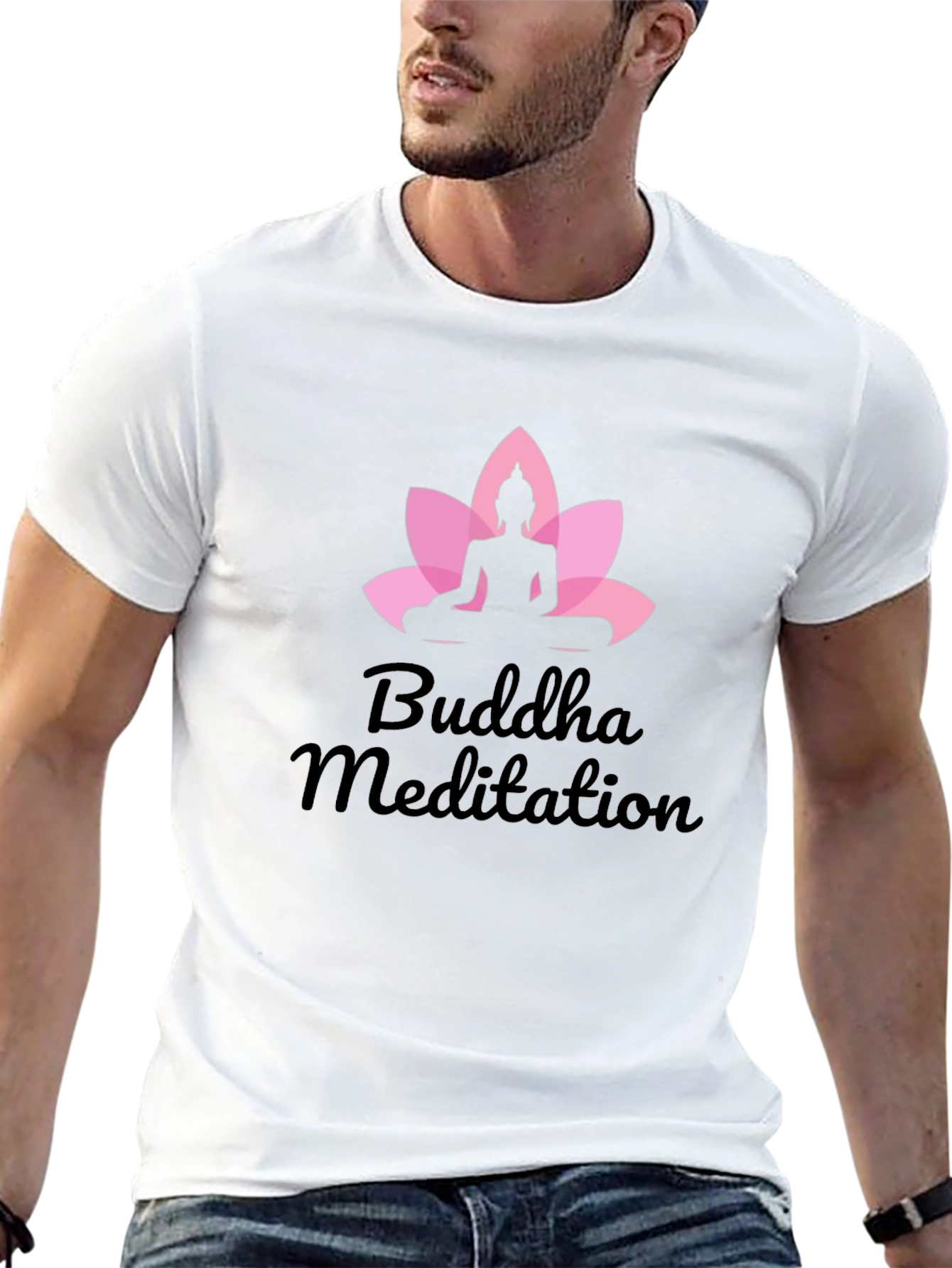 Buddha Meditation Black T-Shirt