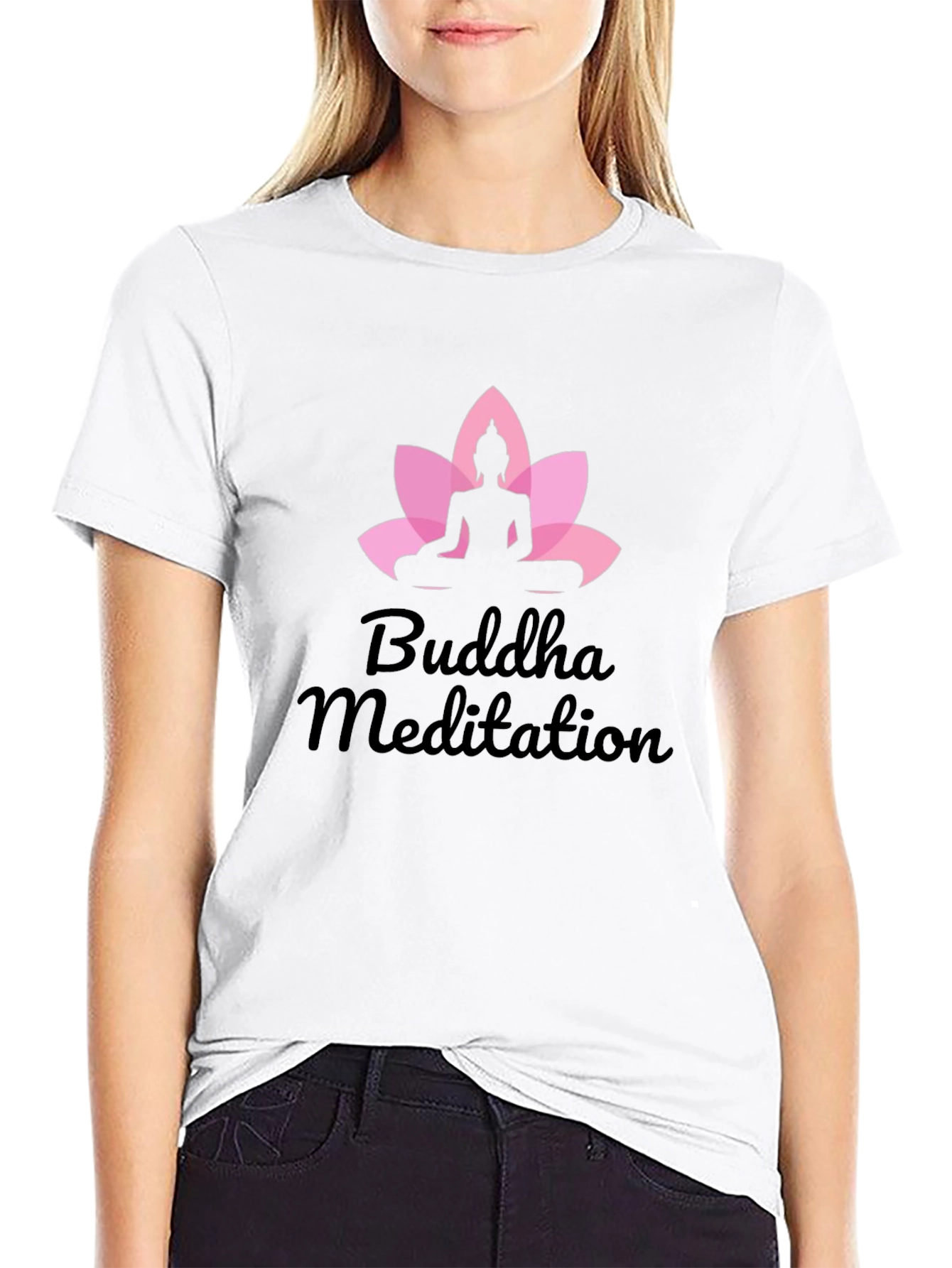 Buddha Meditation Black T-Shirt