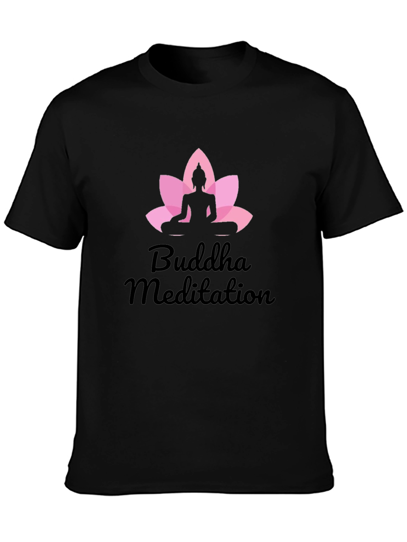 Buddha Meditation Black T-Shirt